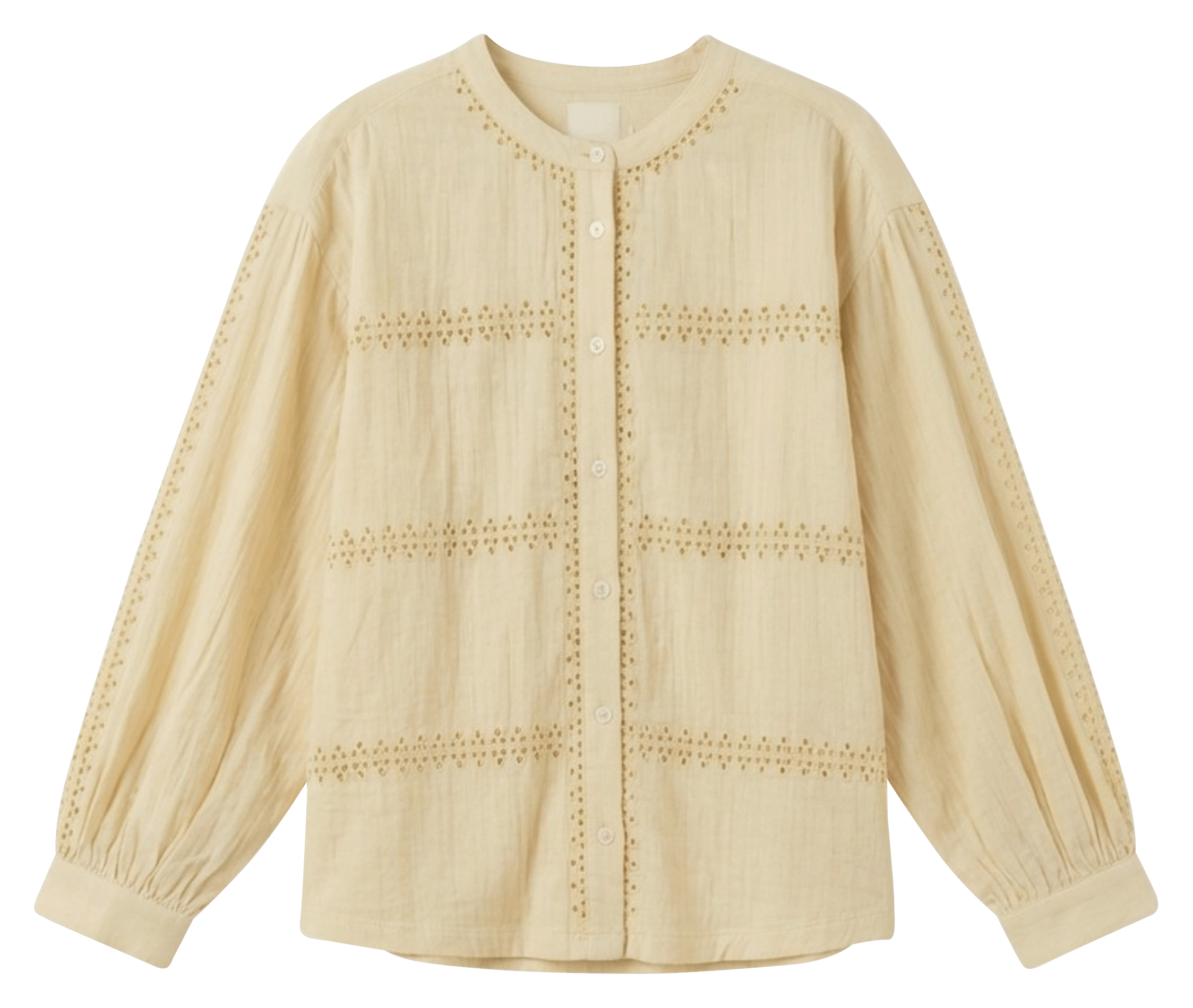 Straight cotton shirt INDI & COLD Yellow