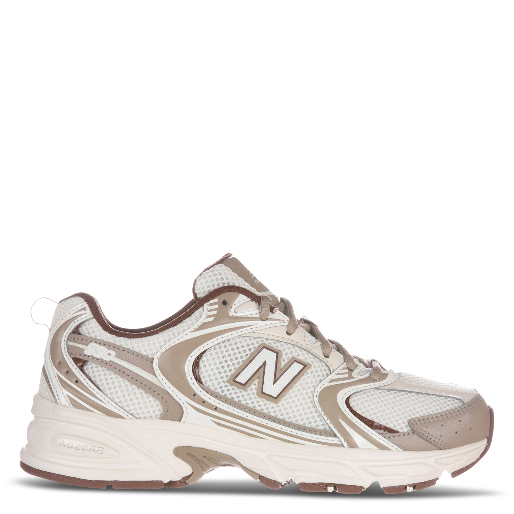 Lage sneakers van twee materialen NEW BALANCE Beige