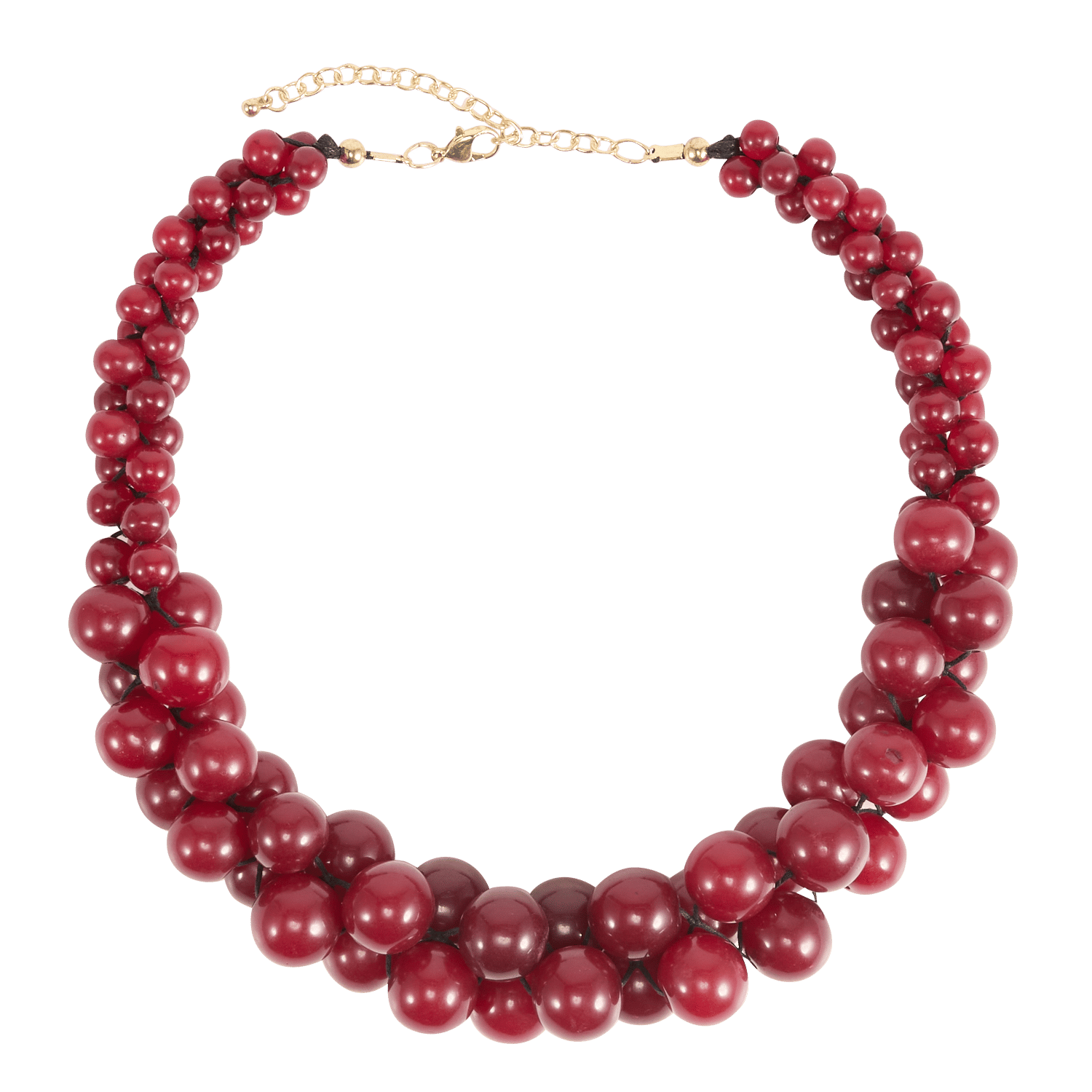 Beaded choker LA FEE MARABOUTEE Red