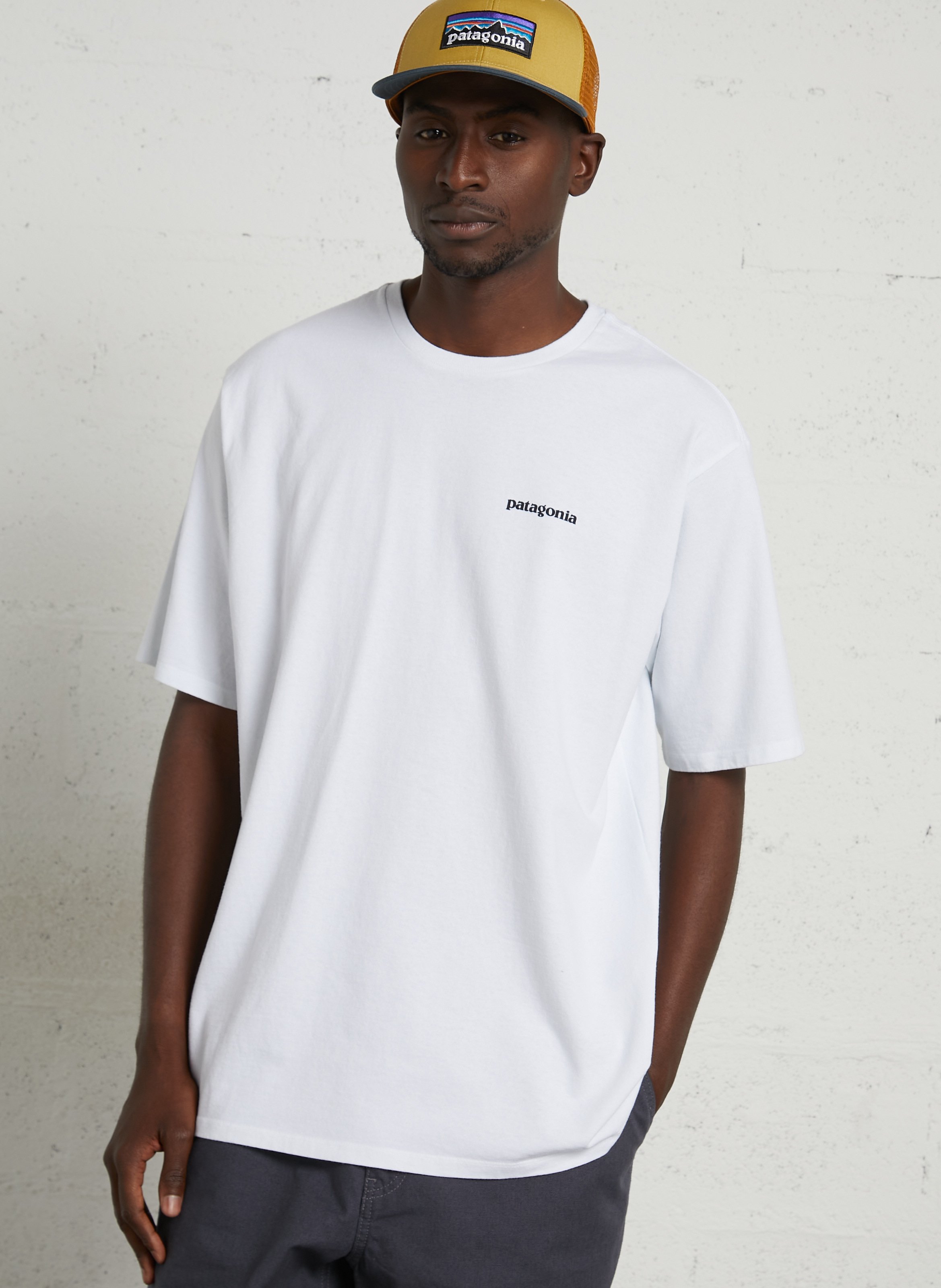 Destination - T-Shirt mit Siebdruck PATAGONIA Weiss