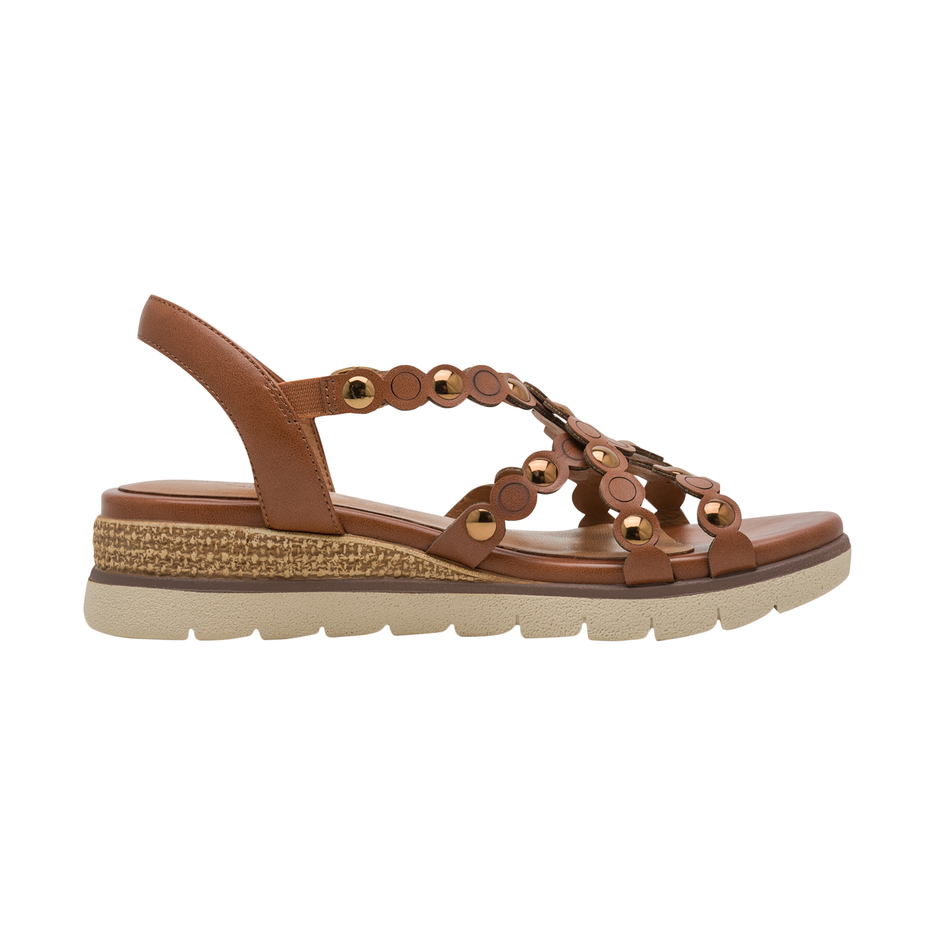 Comfort leather wedge sandals TAMARIS