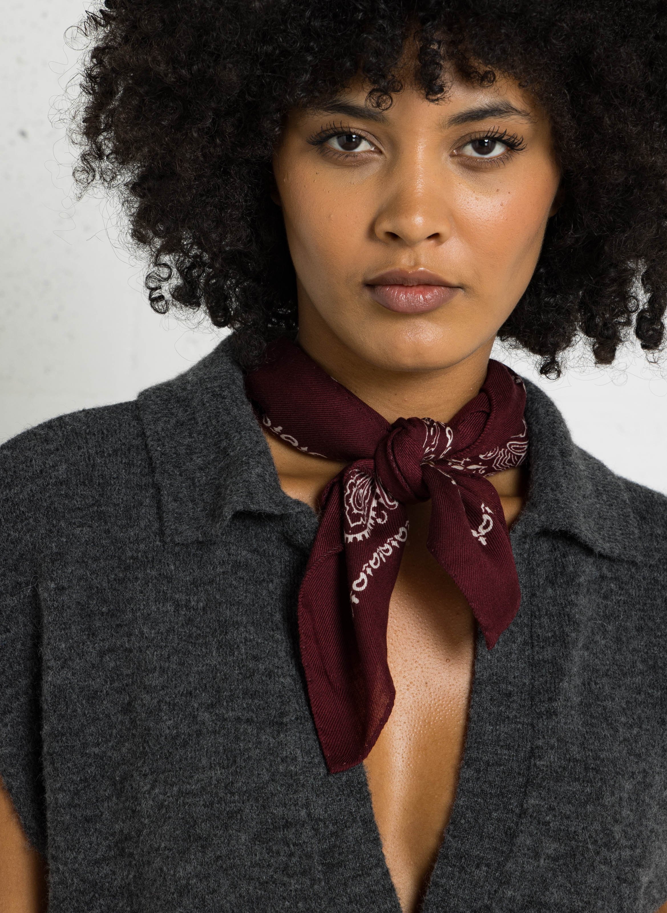 Foulard imprimé en laine DESTIN