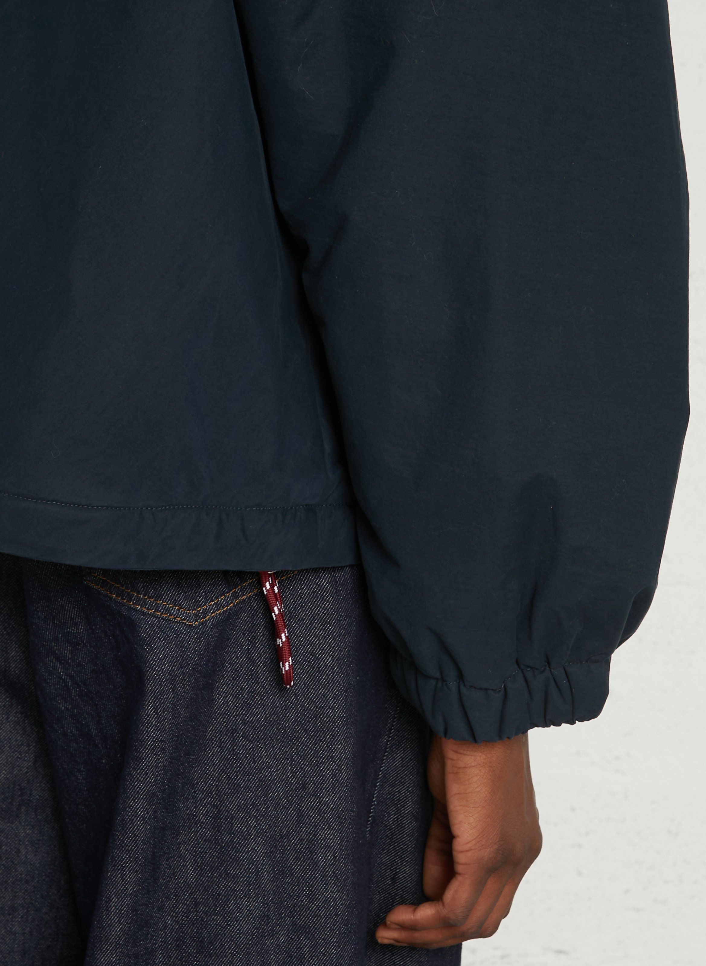 Round-neck cotton-blend jacket BELLEROSE Blue