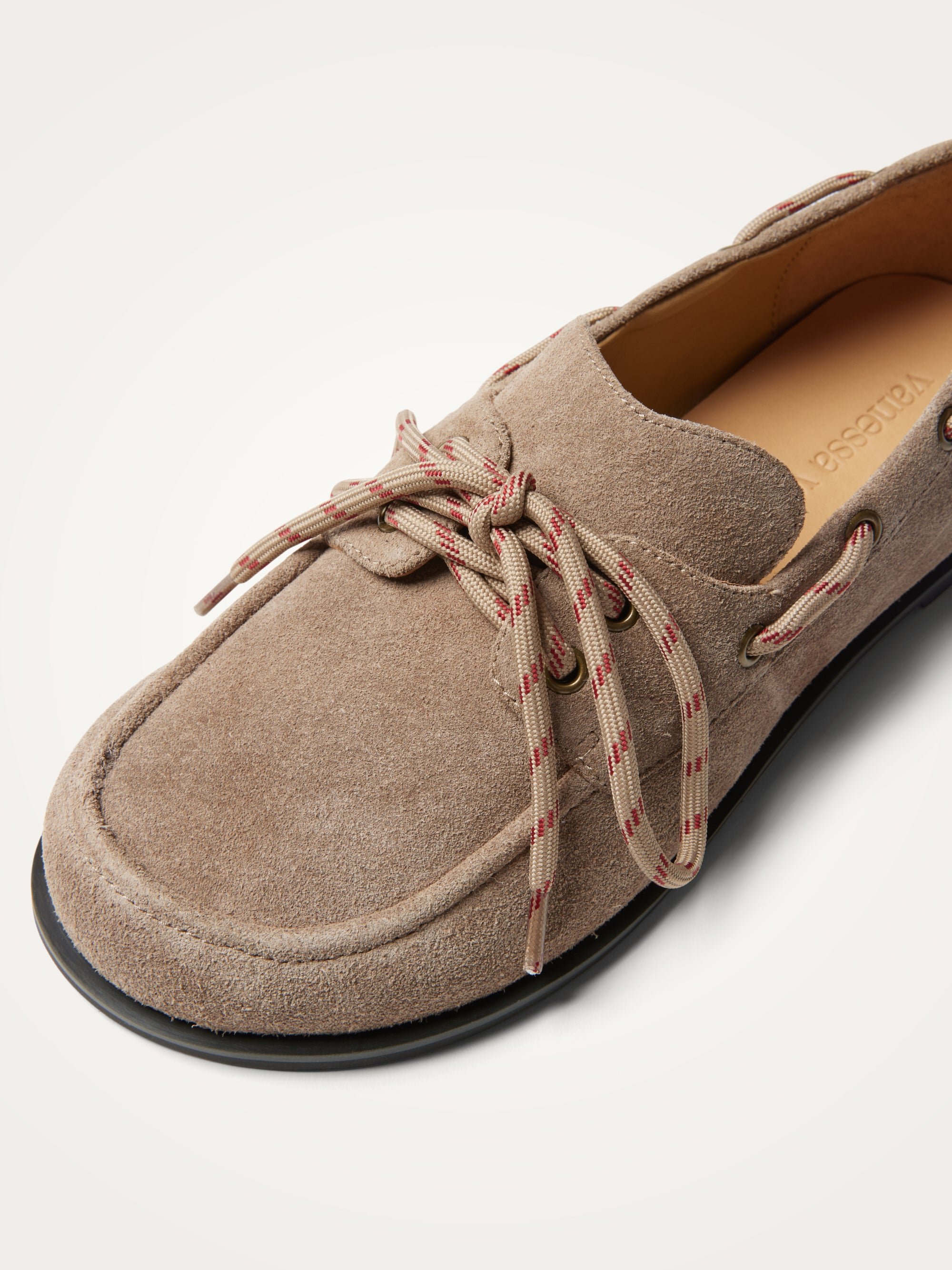 Boat loafers with flat heel and round toe VANESSA WU Beige