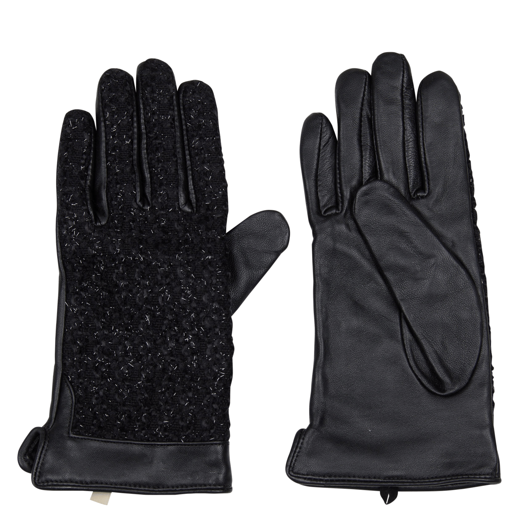 Handschuhe in Tweed-Optik LA FEE MARABOUTEE Schwarz