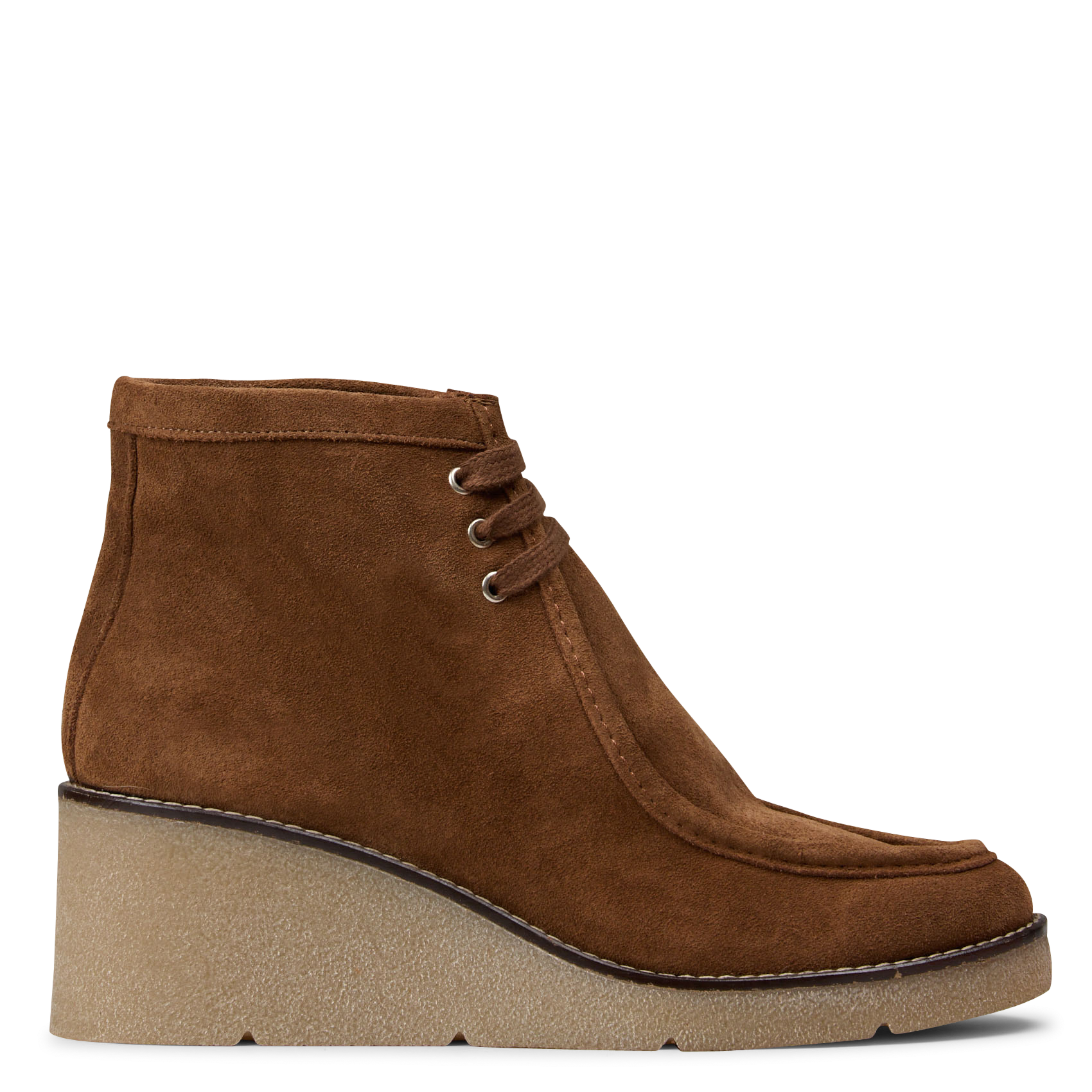 Leder-Schnürschuhe mit Absatz MELLOW YELLOW Braun