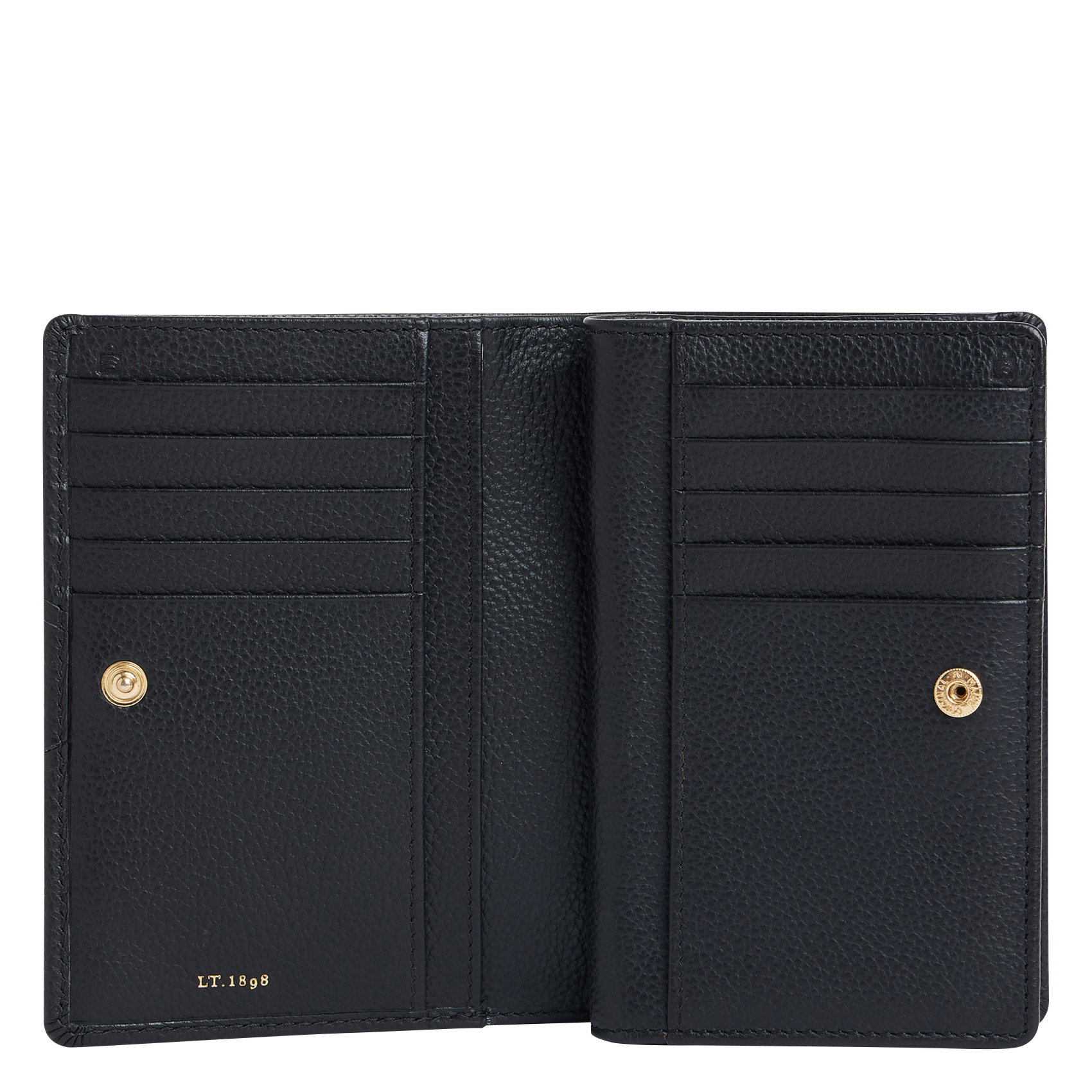 Portefeuille compact en cuir  LE TANNEUR Noir