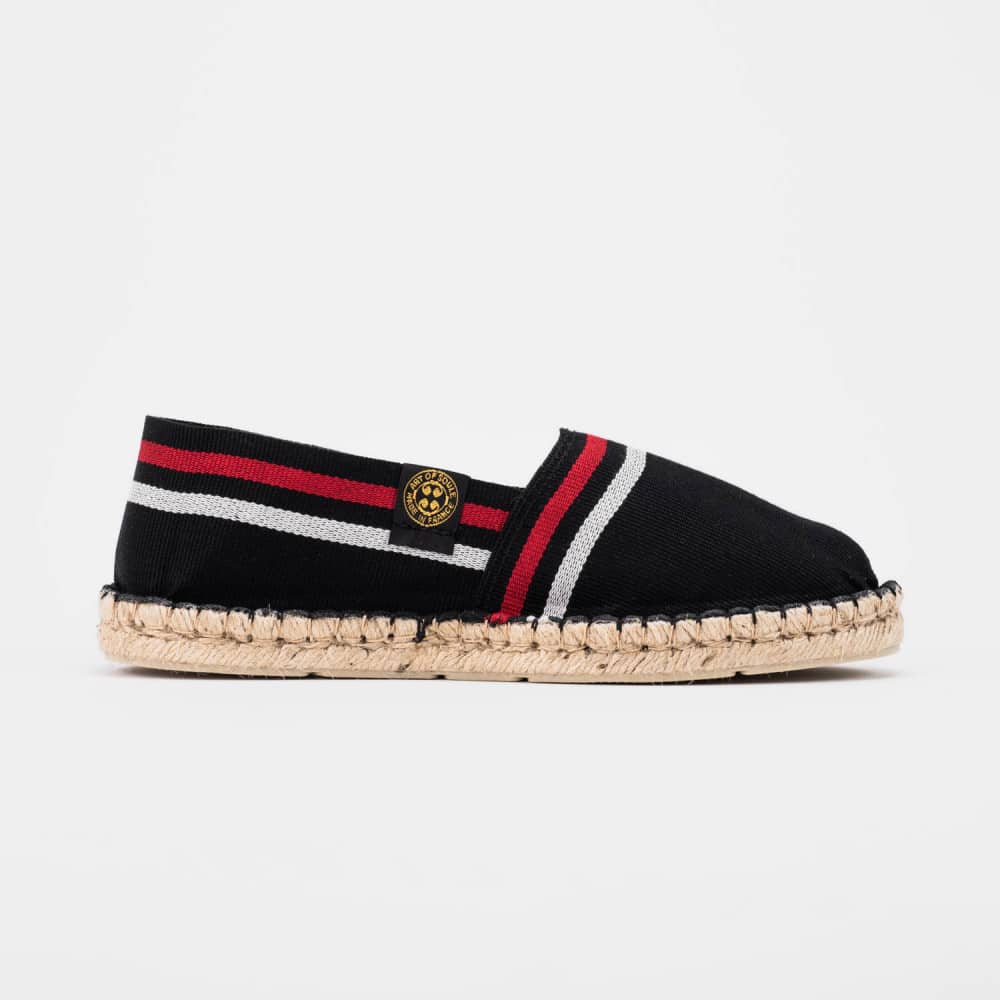 Striped espadrilles ART OF SOULE Black