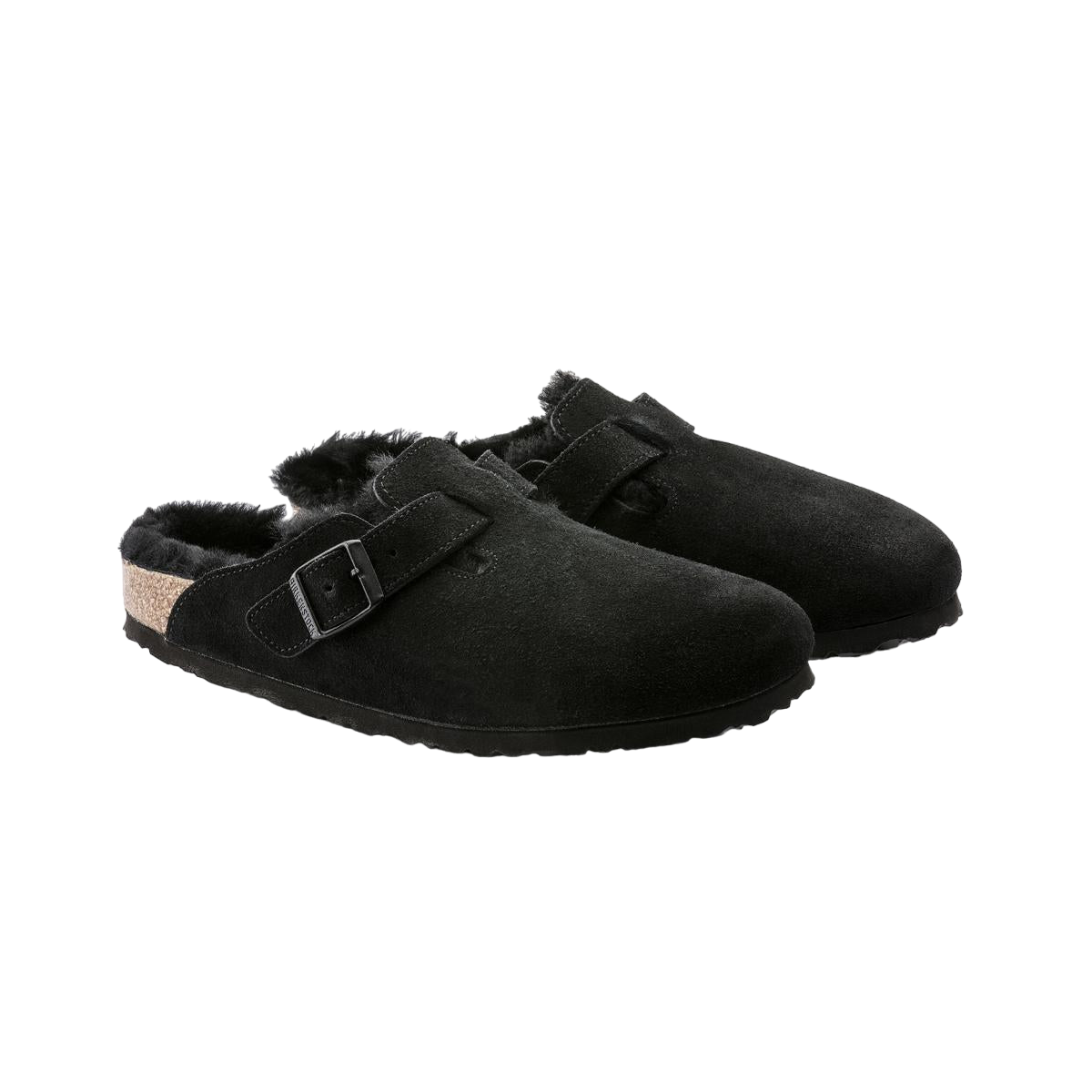 Fur-lined clogs BIRKENSTOCK Black