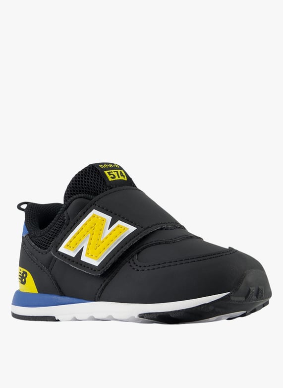 Baskets basses à scratch 574 Noir New balance Enfant Place des