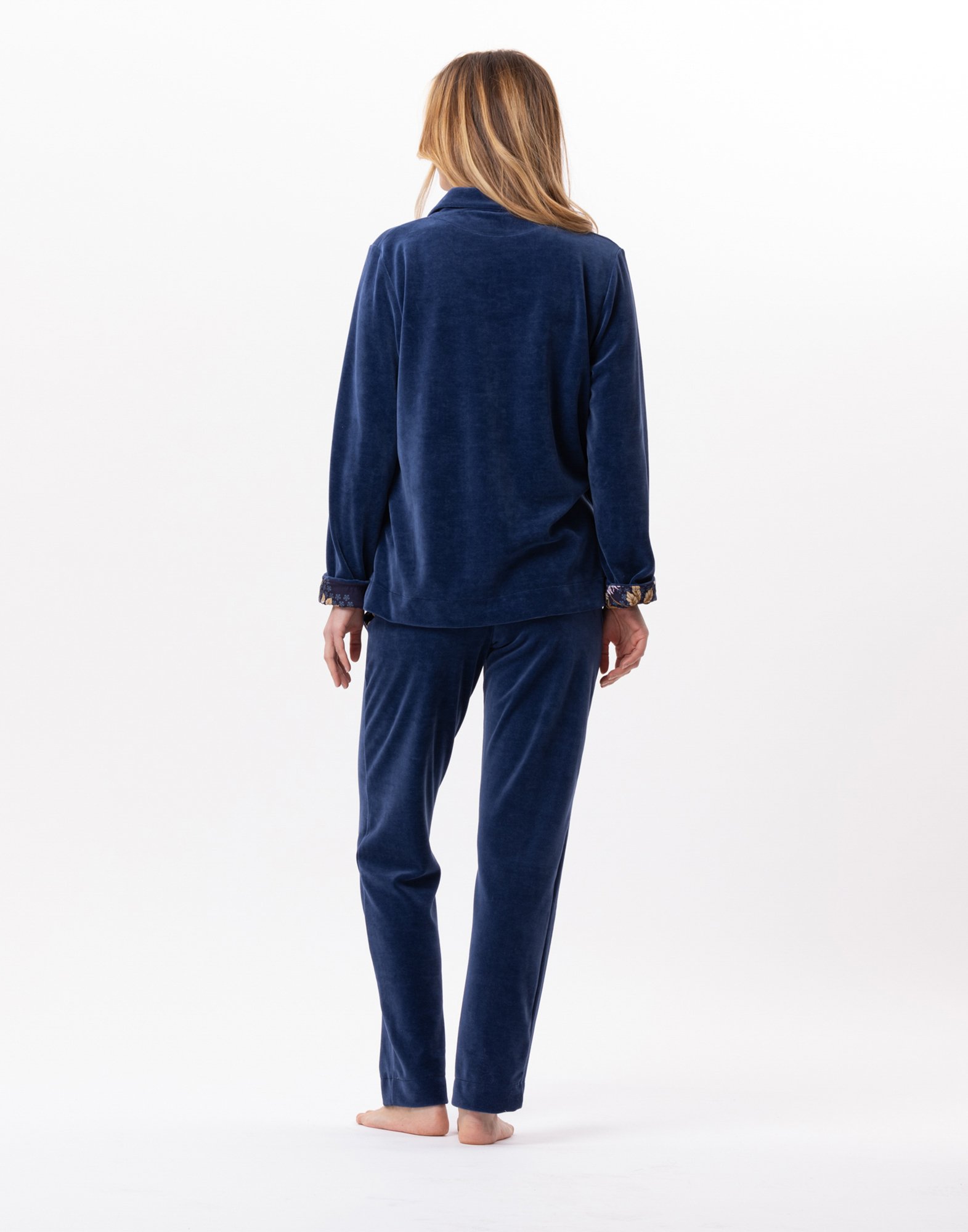 Netleton velvet jogging bottoms LE CHAT Blue