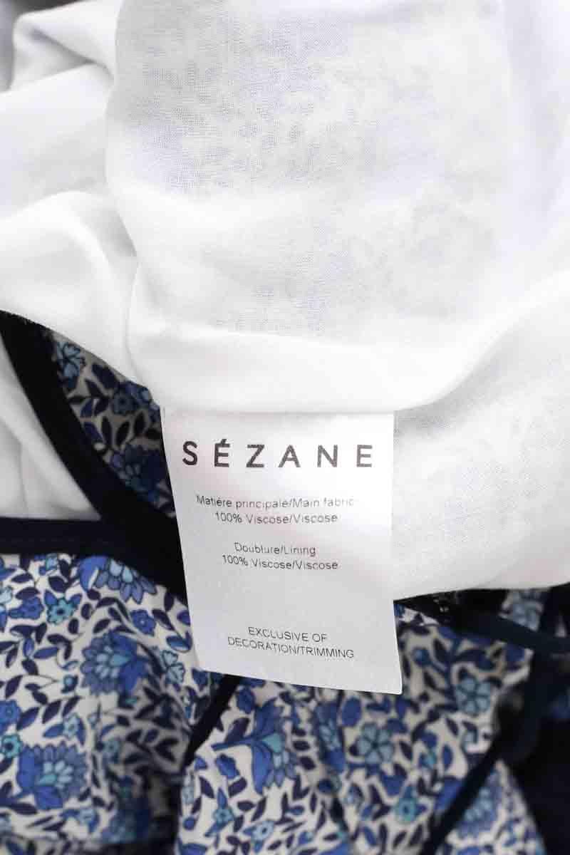 Cotton dress SEZANE - Seconde main Blue