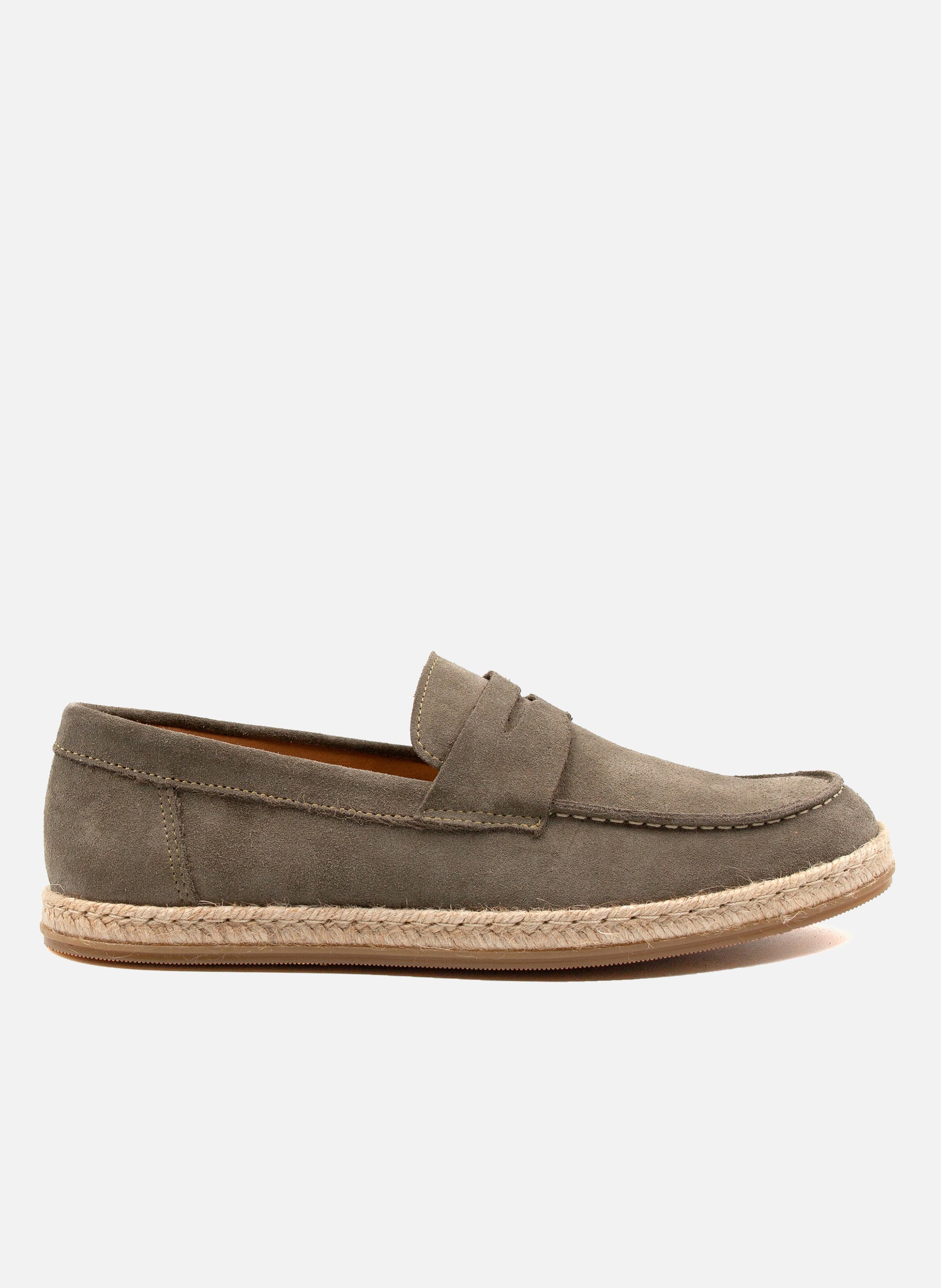 Suede leather espadrille loafers JULES & JENN Grey