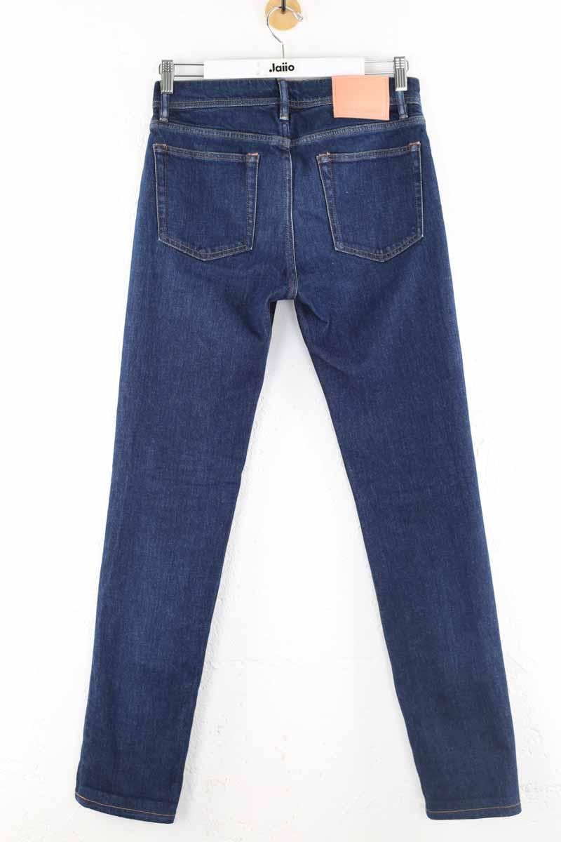 Cotton straight jeans ACNE STUDIOS - Seconde Main Blue