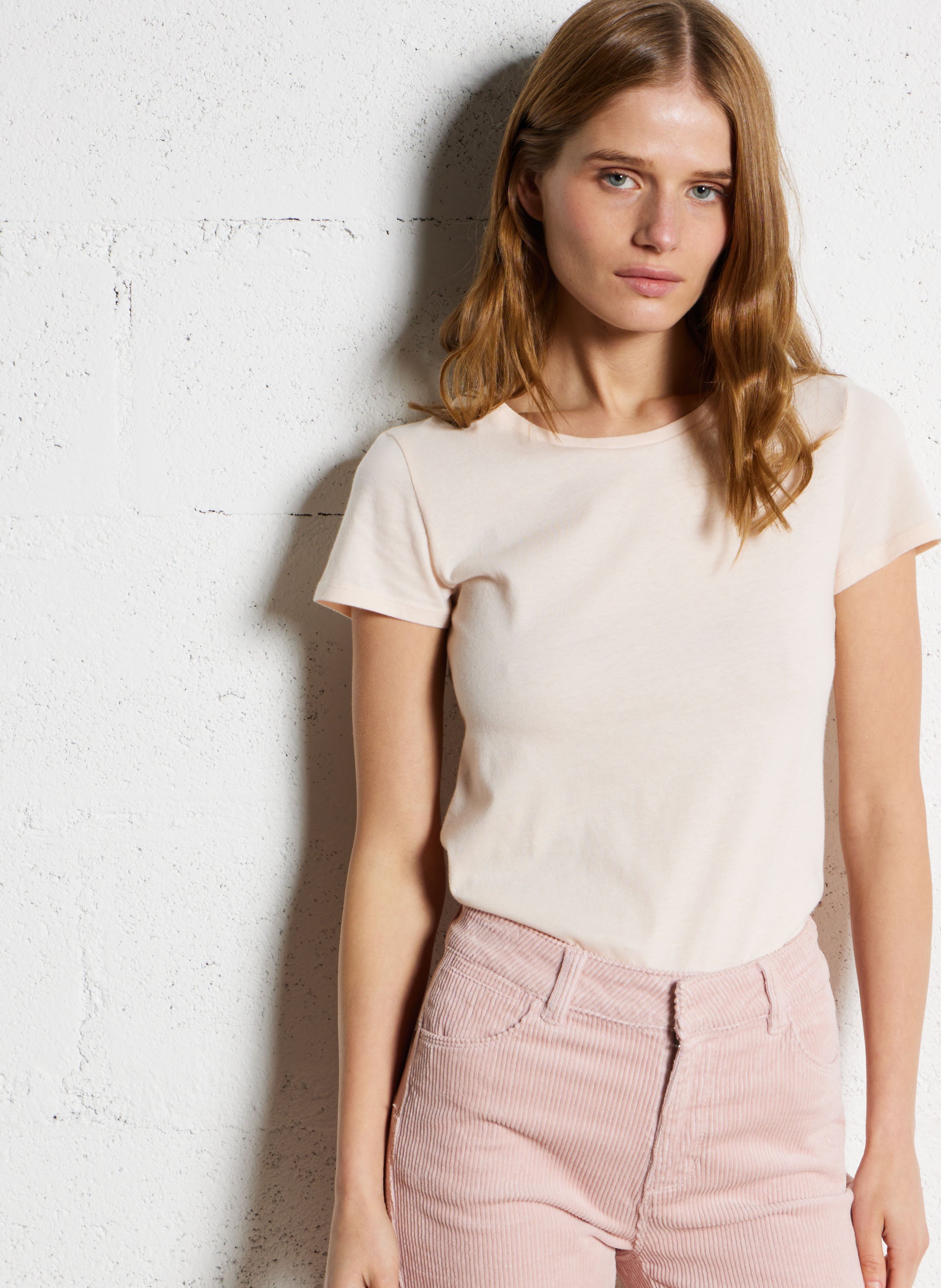 Round-neck cotton T-shirt MAJESTIC FILATURES