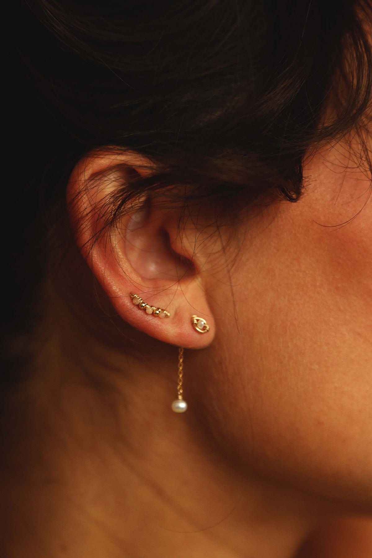 Pearl Pineapple Earrings YAY White