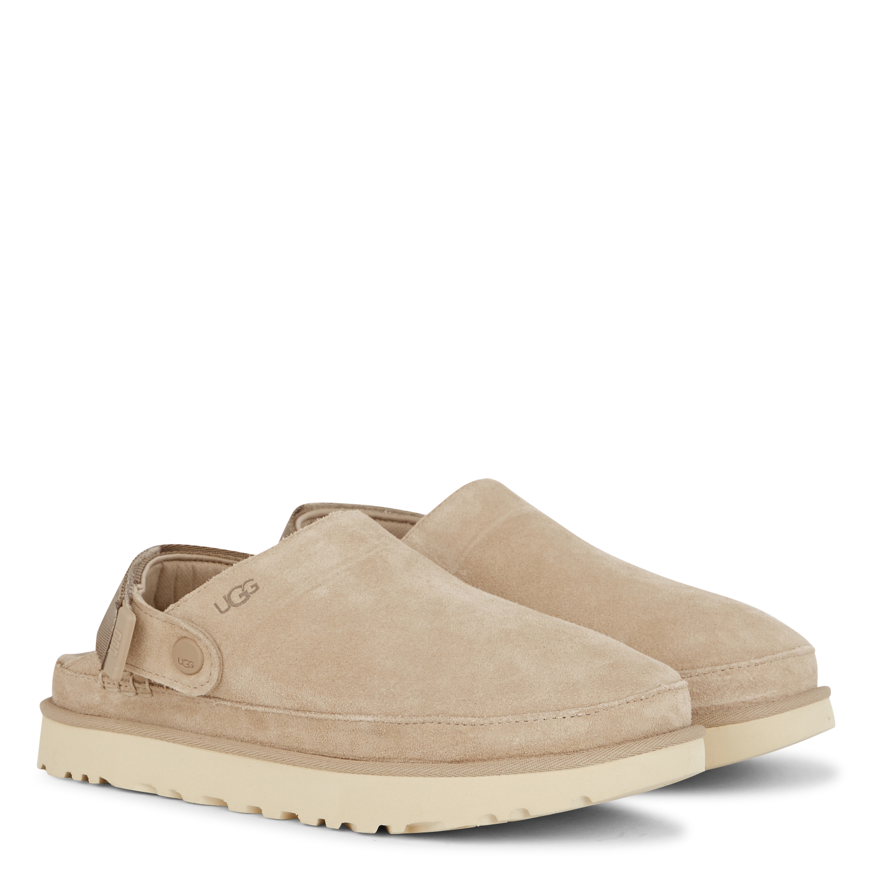 Mules en cuir velours UGG Beige
