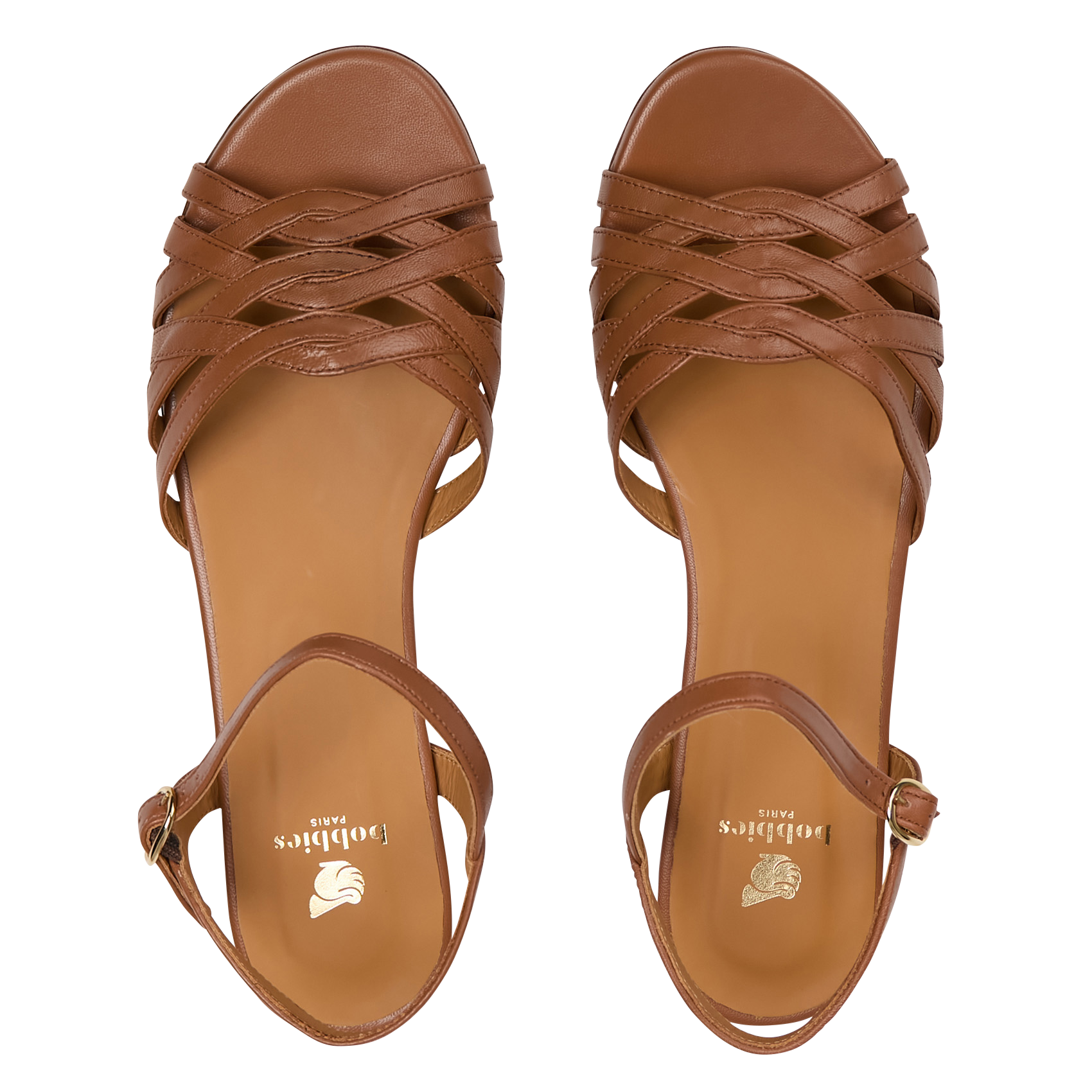 Sandales en cuir Ellis Camel Bobbies Femme ELLIS Place des