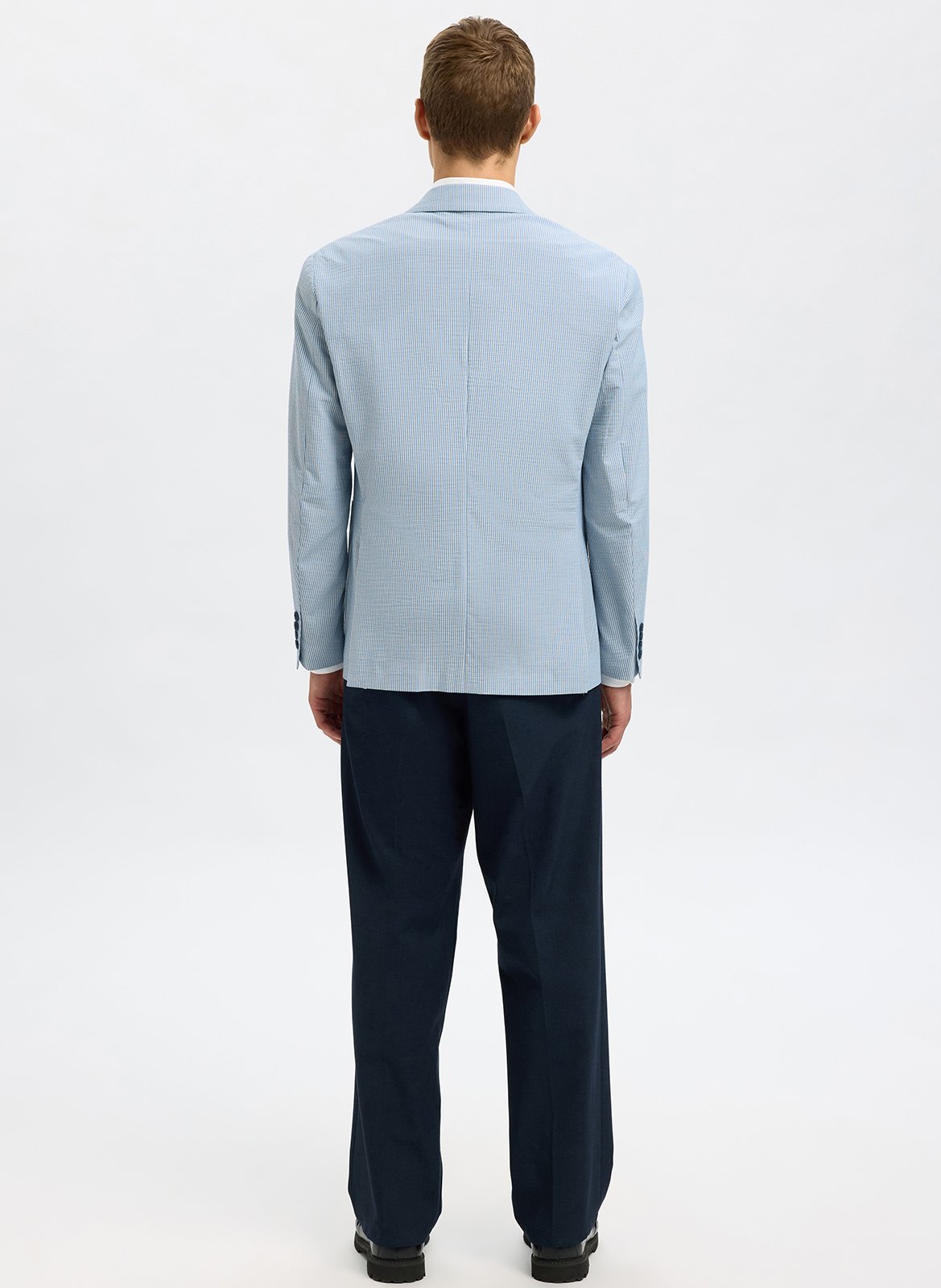 Kostuumjas van gemengde gerecyclede vezels SELECTED Blauw