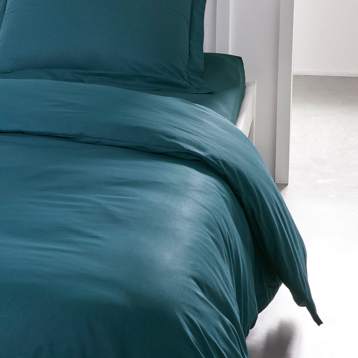 Cotton duvet cover TODAY LINGE DE MAISON Blue