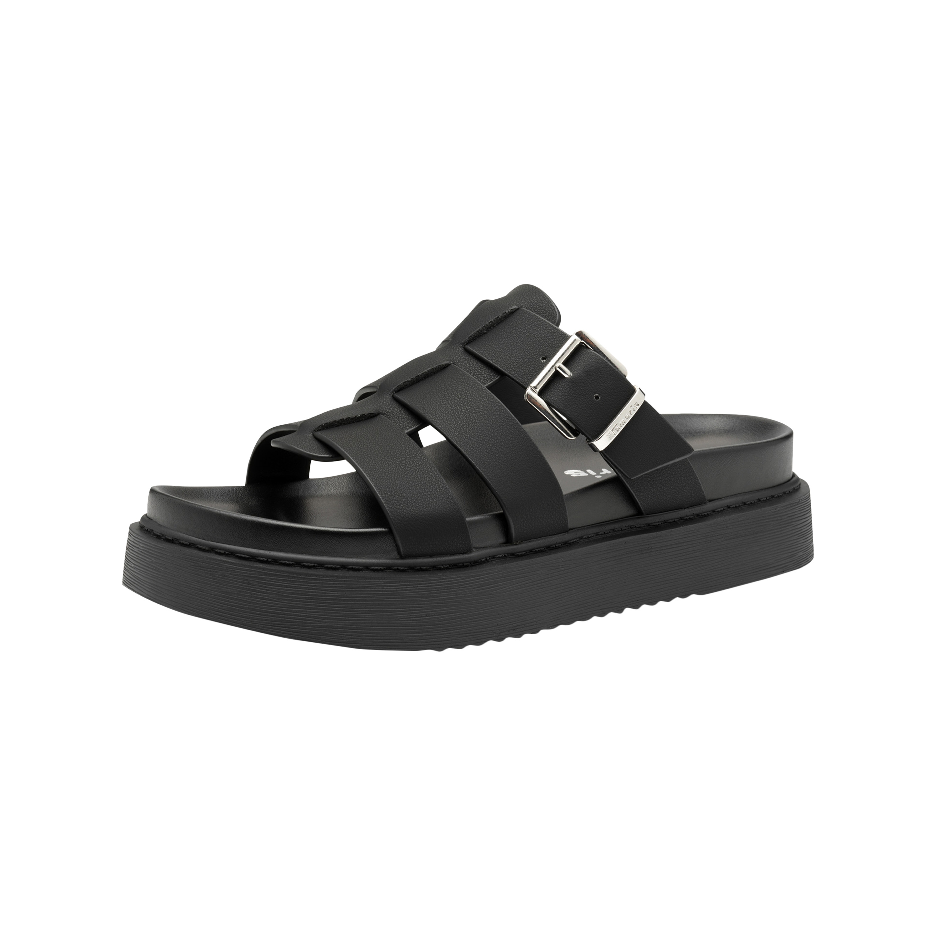 Slip-on sandals TAMARIS Black