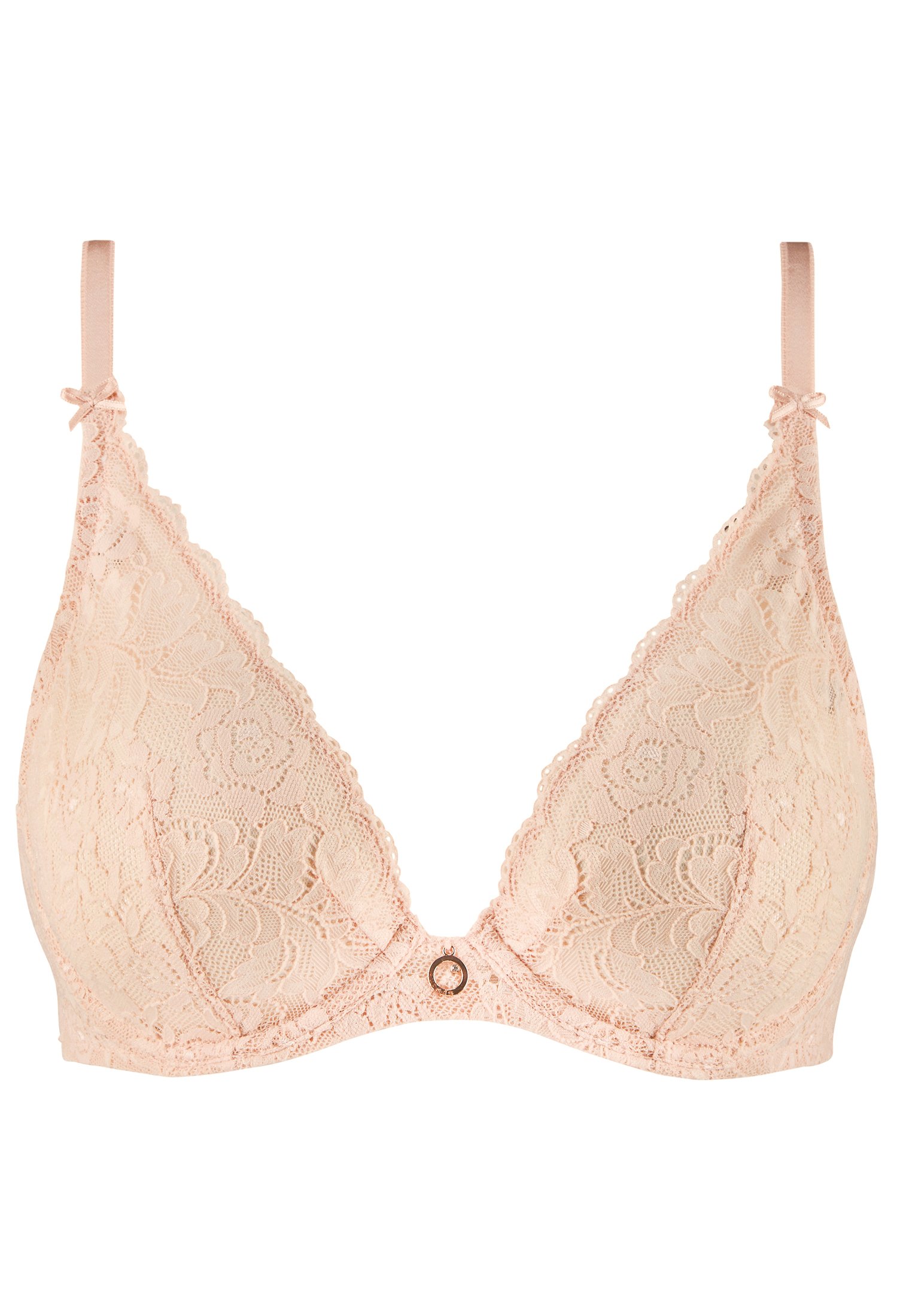 A la Folie kohl black underwired triangle bra AUBADE Pink