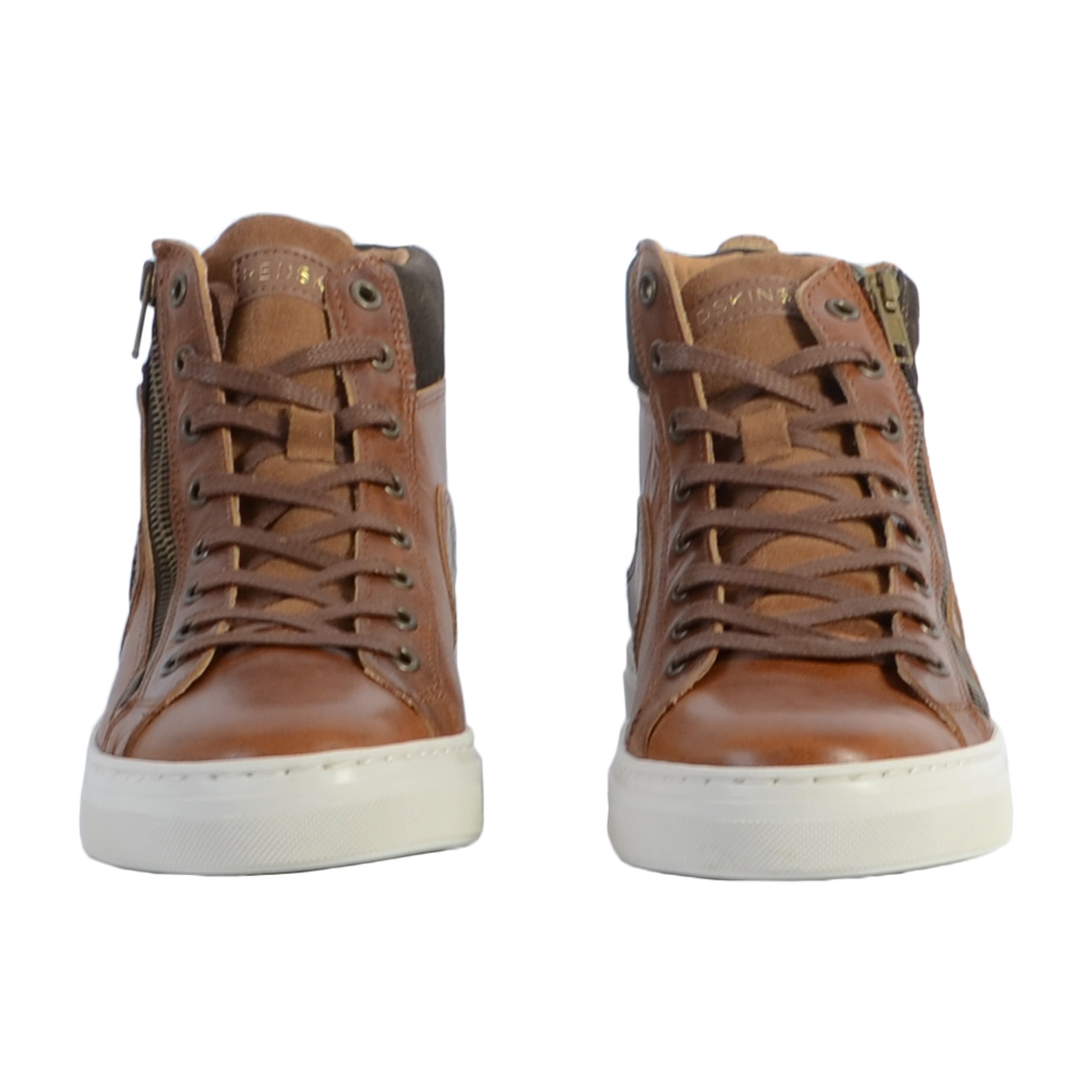 High-top leather sneakers hopeso REDSKINS Brown