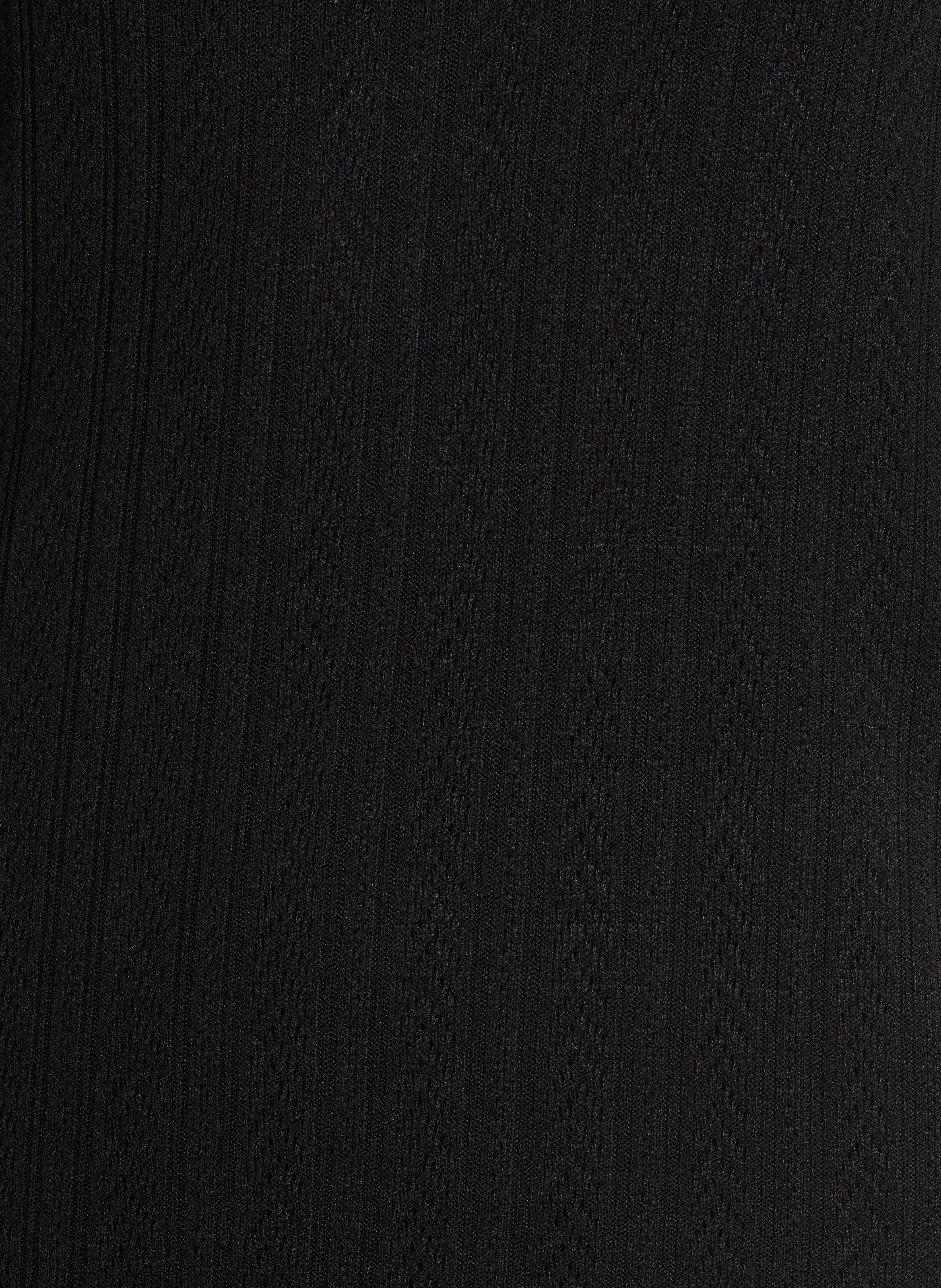 Top van tricot met ronde hals - viscoseblend LA FEE MARABOUTEE Zwart