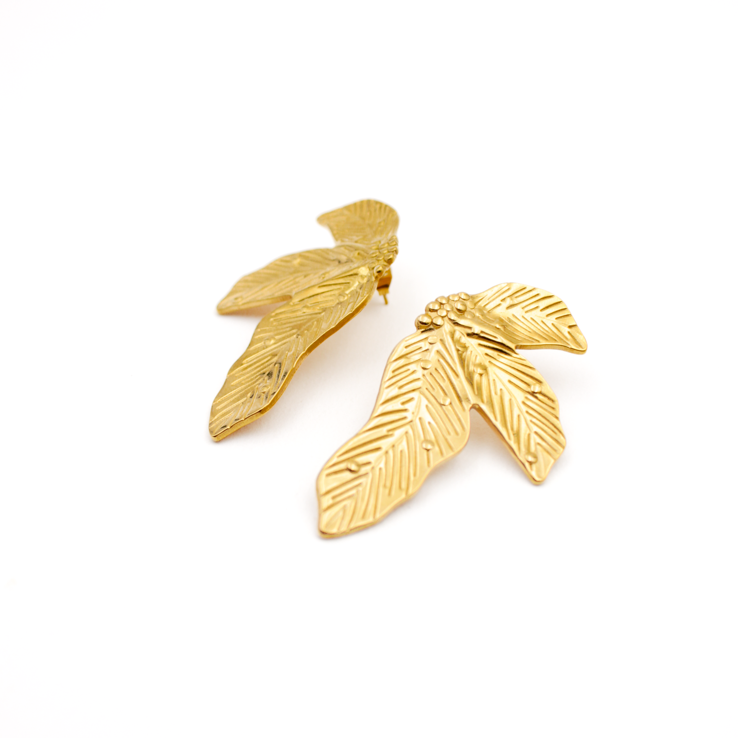 Leaf Earrings - Manon L'ATELIER DES DAMES Golden
