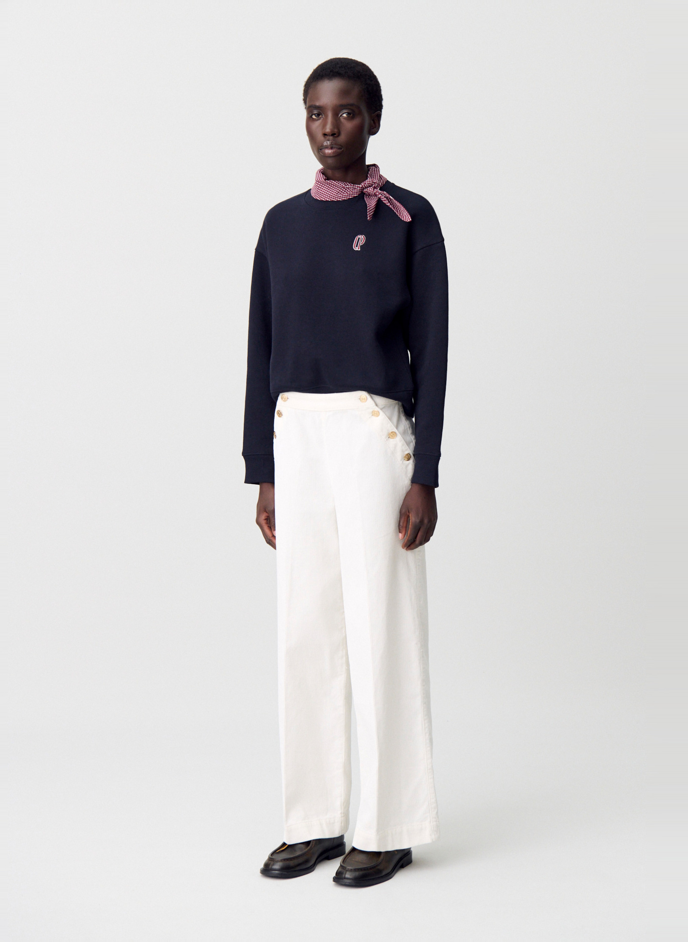 Ribbed Cotton Overalls CLAUDIE PIERLOT Beige