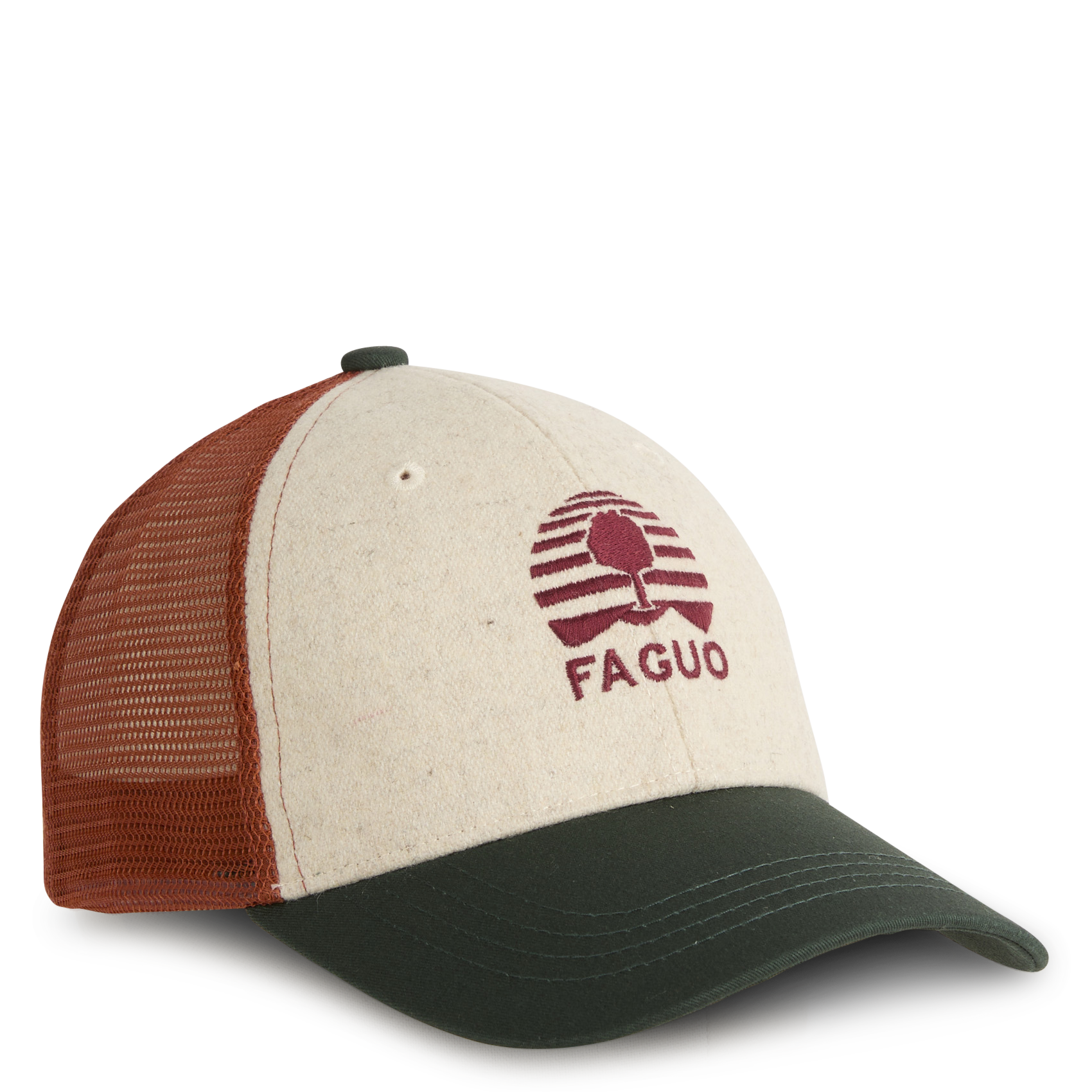 Wool-blend cap FAGUO Green