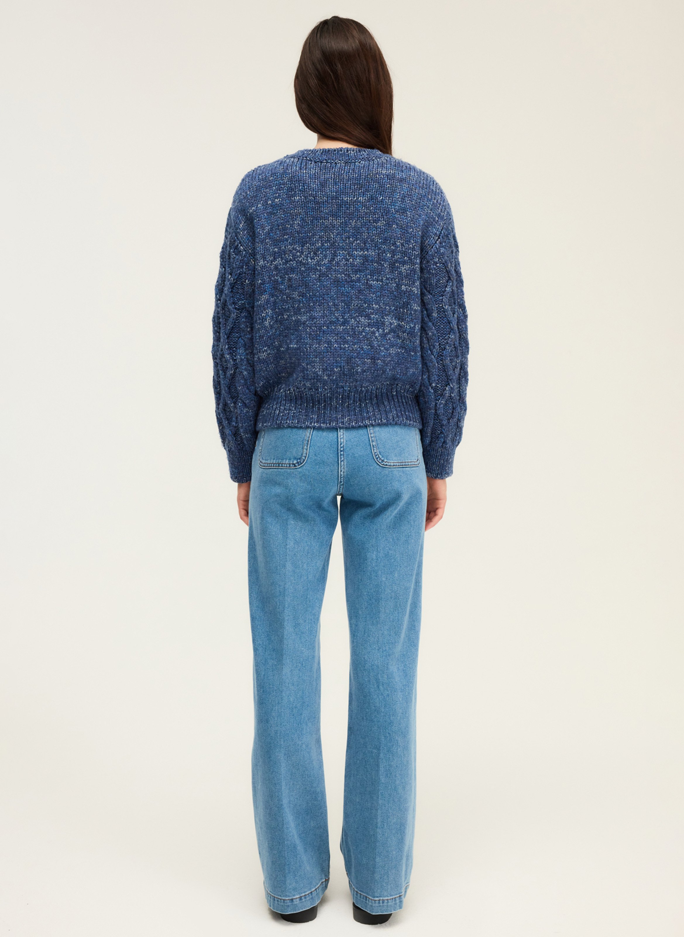 High-neck sweater PABLO Blue