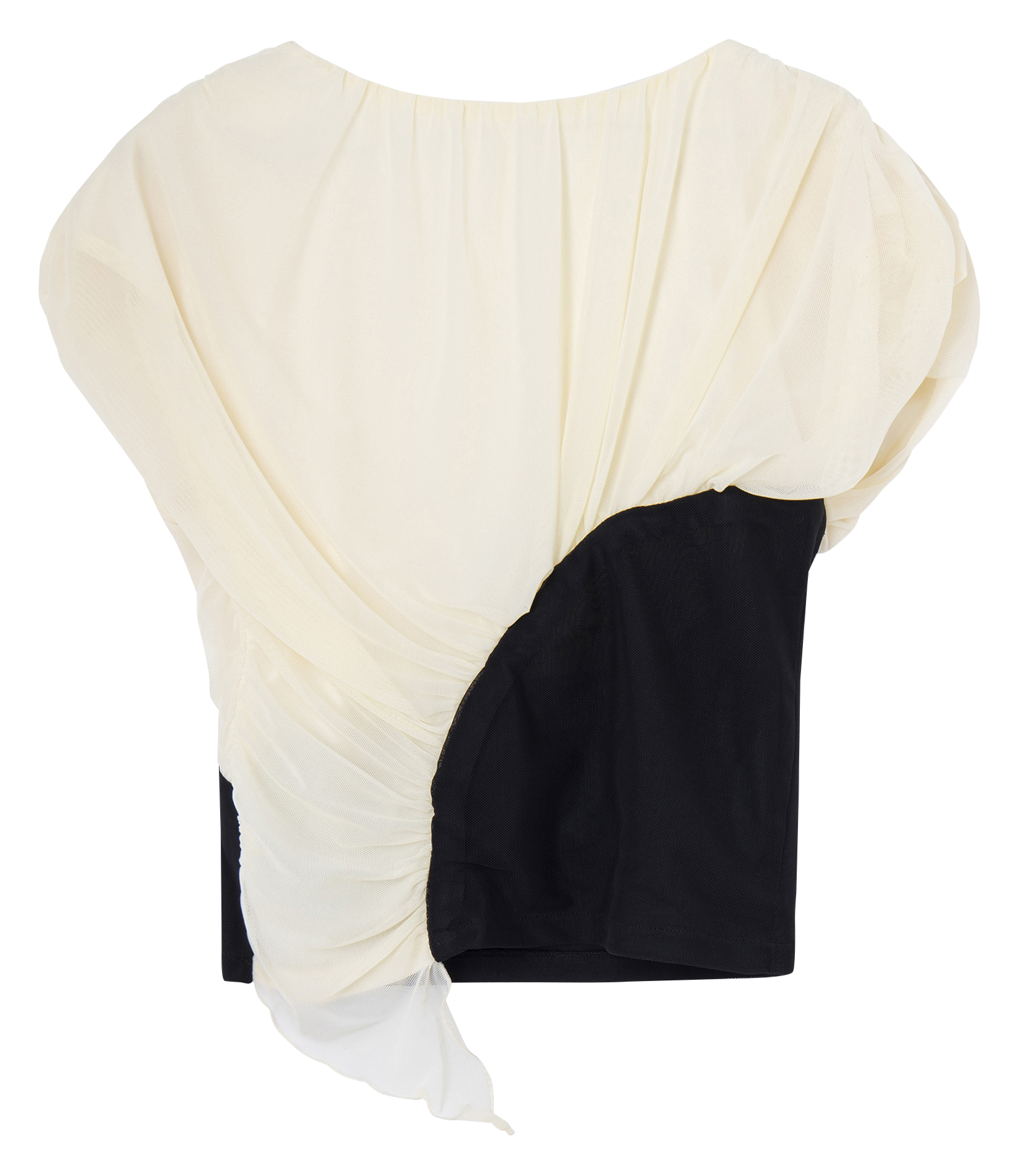 Two-tone open-back top LAAGAM Beige