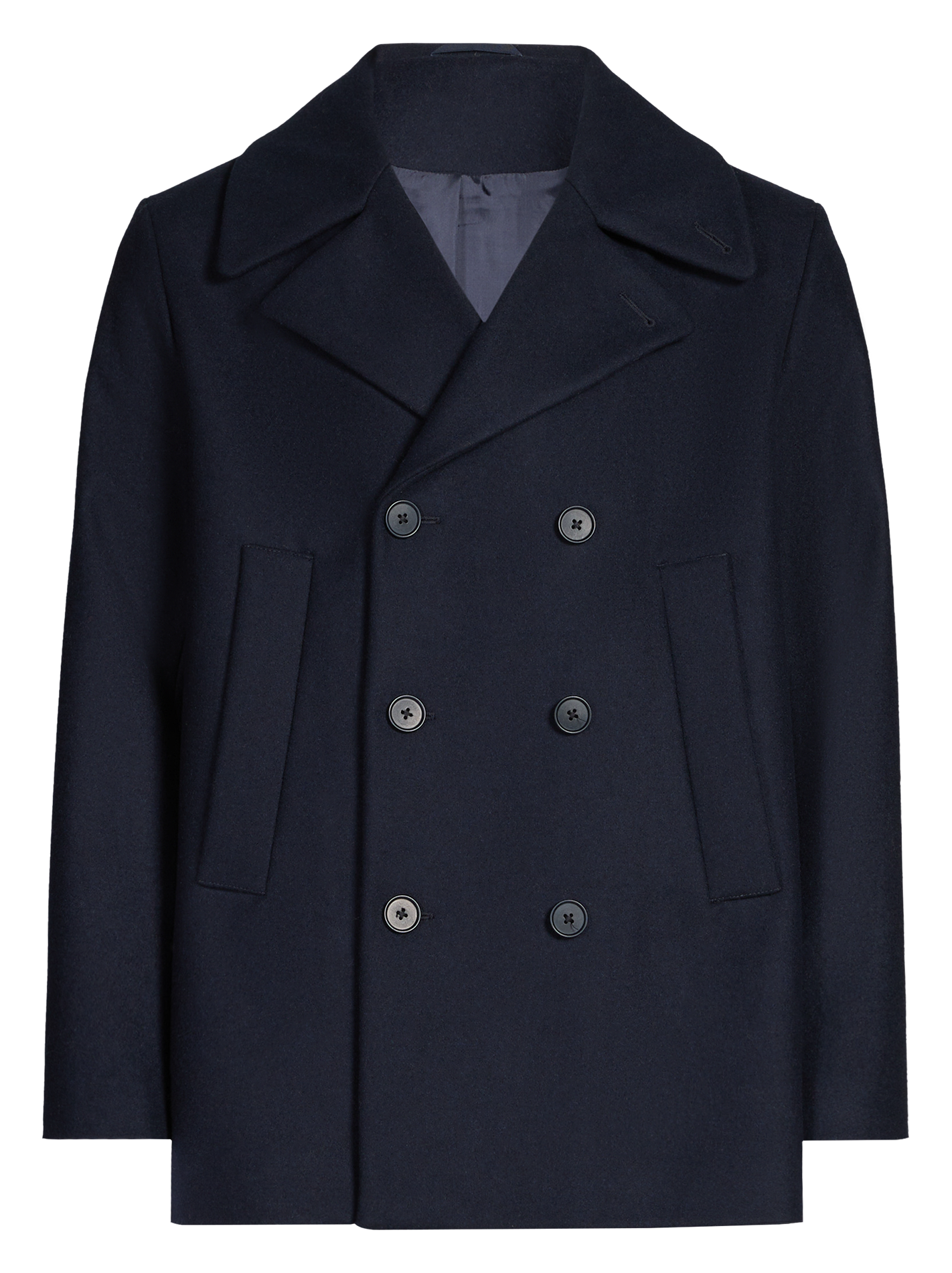 Oversized wool tailored coat SAISON 1865 Blue