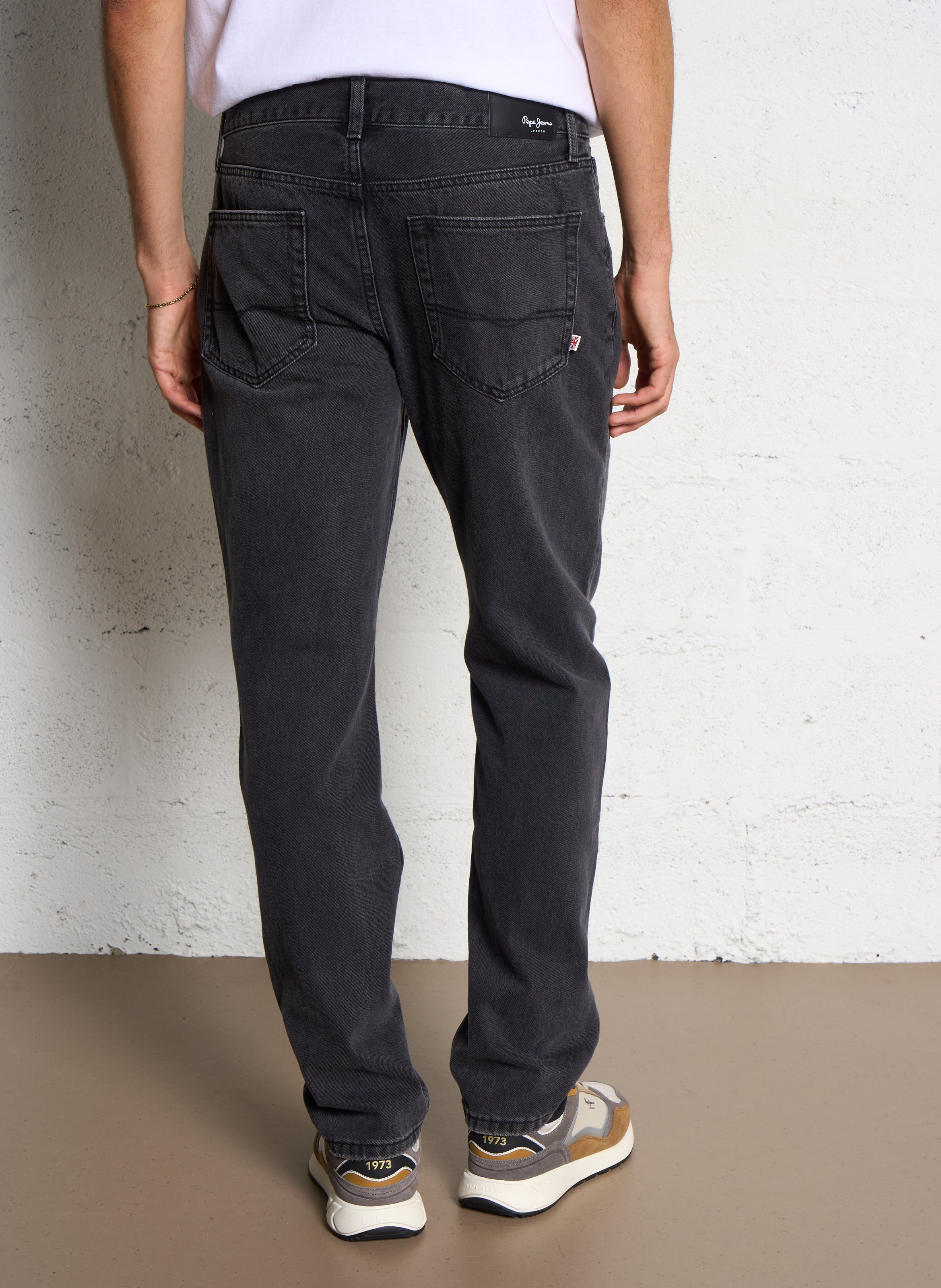 Cotton straight jeans PEPE JEANS Blue