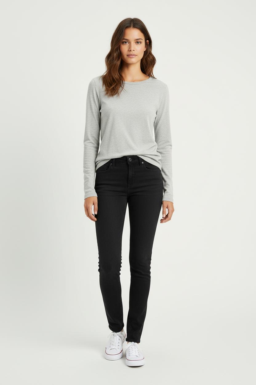 Cropped slim jeans with studs LEVI'S - Seconde main Blue