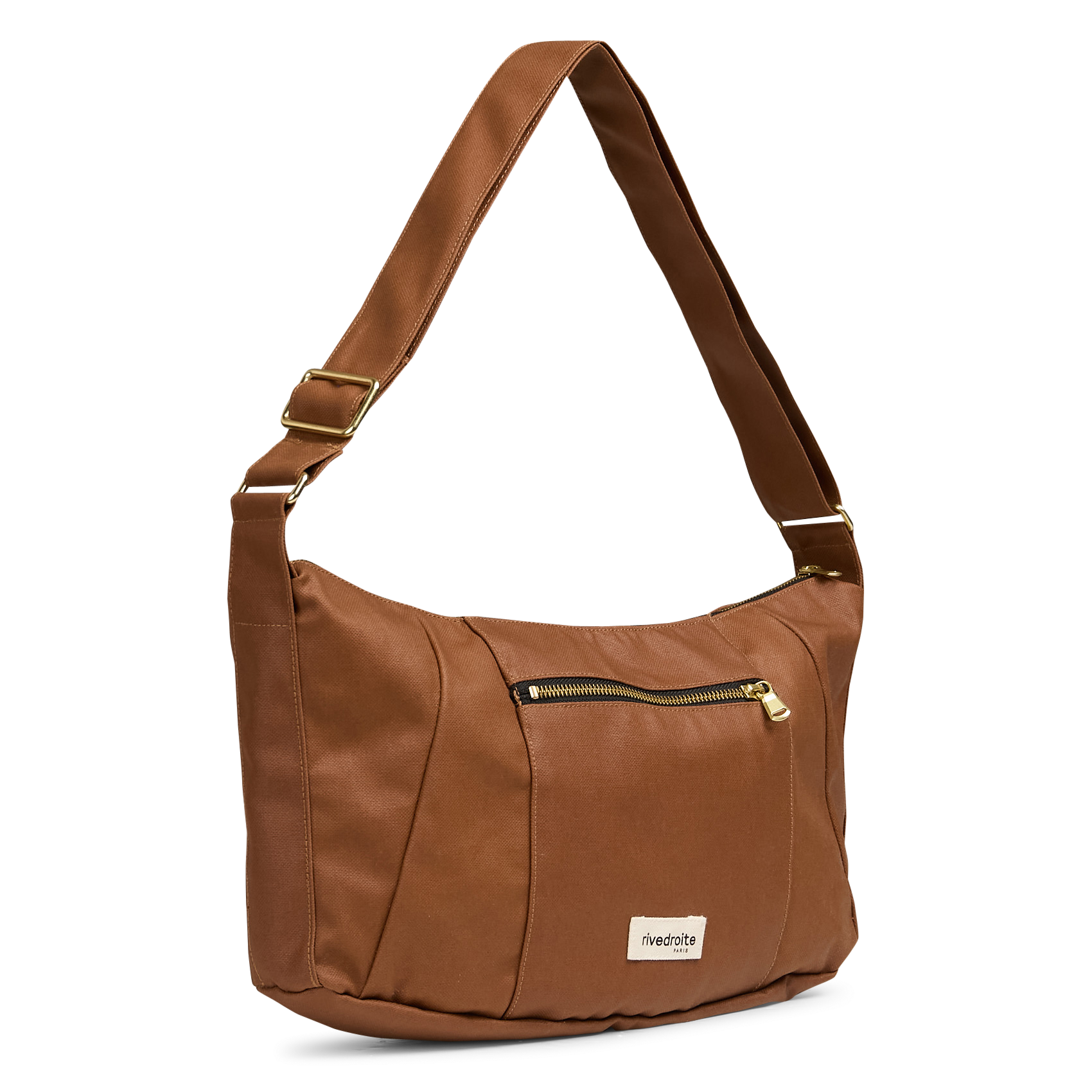 Plain shoulder zippered bag RIVEDROITE PARIS Brown