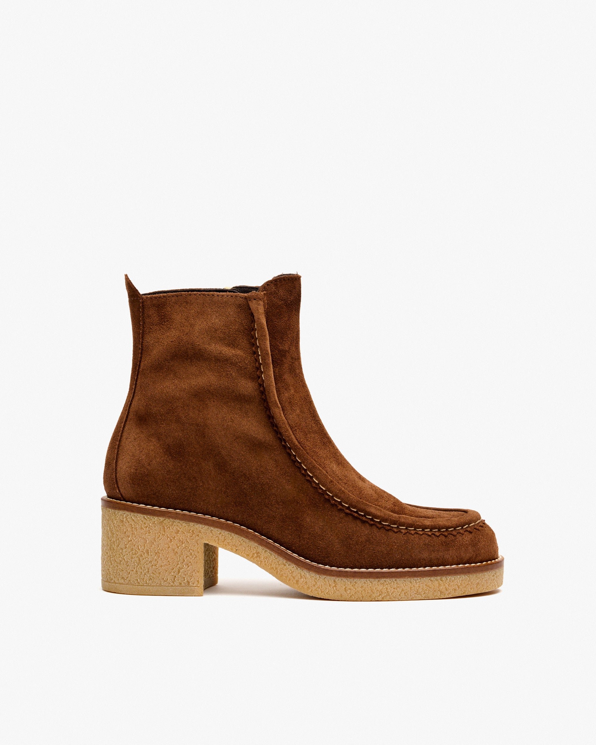 Brown suede ankle boots PEDRO MIRALLES Brown