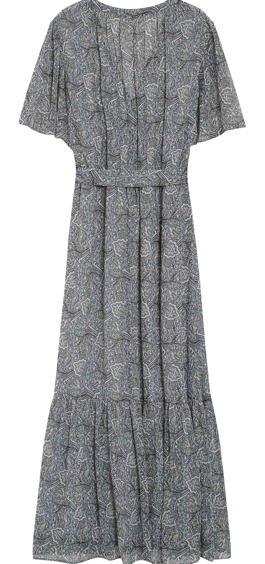 Robe longue imprimée col V GRACE ET MILA Bleu