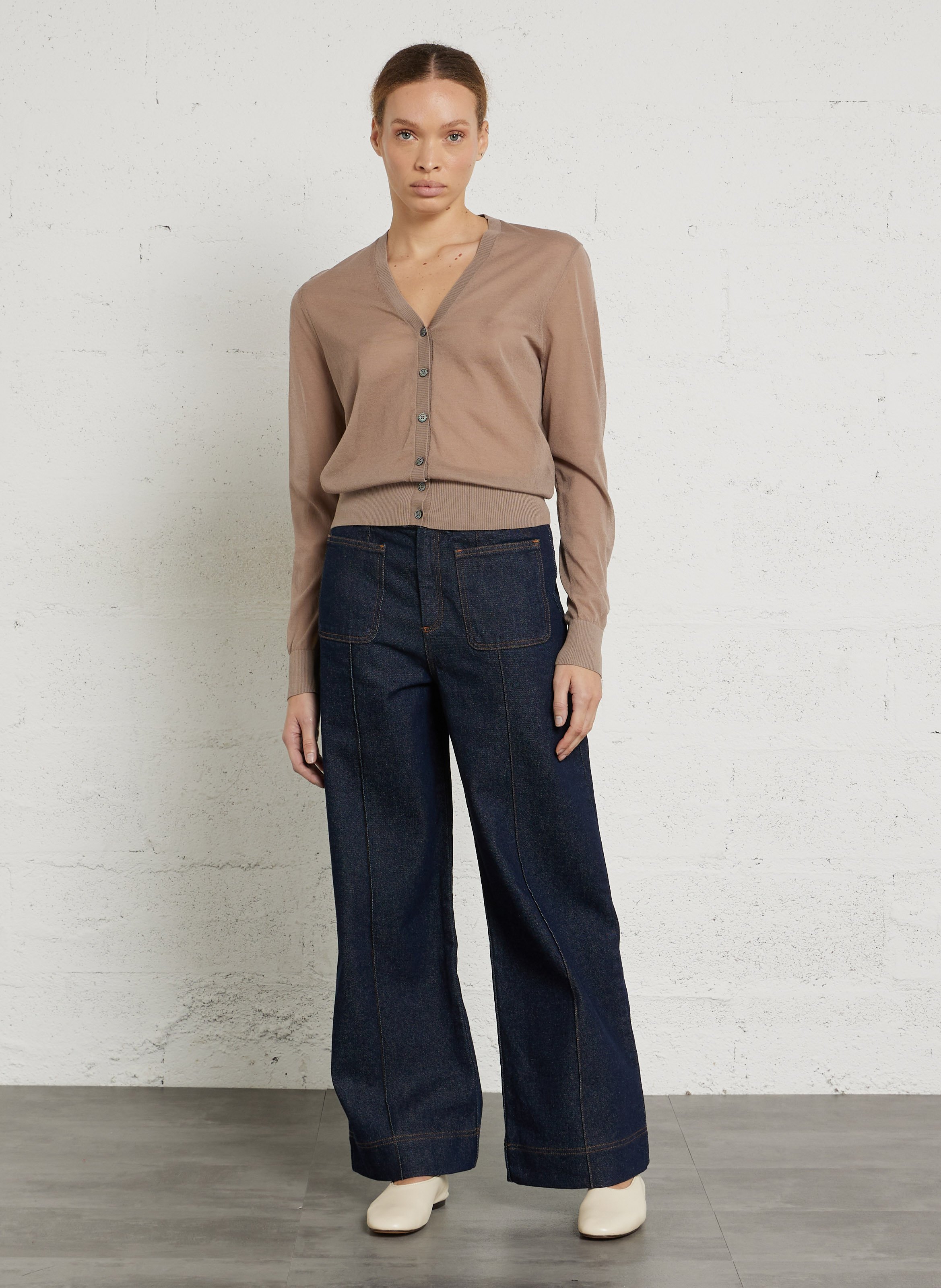 Straight organic cotton jeans SOEUR Blue