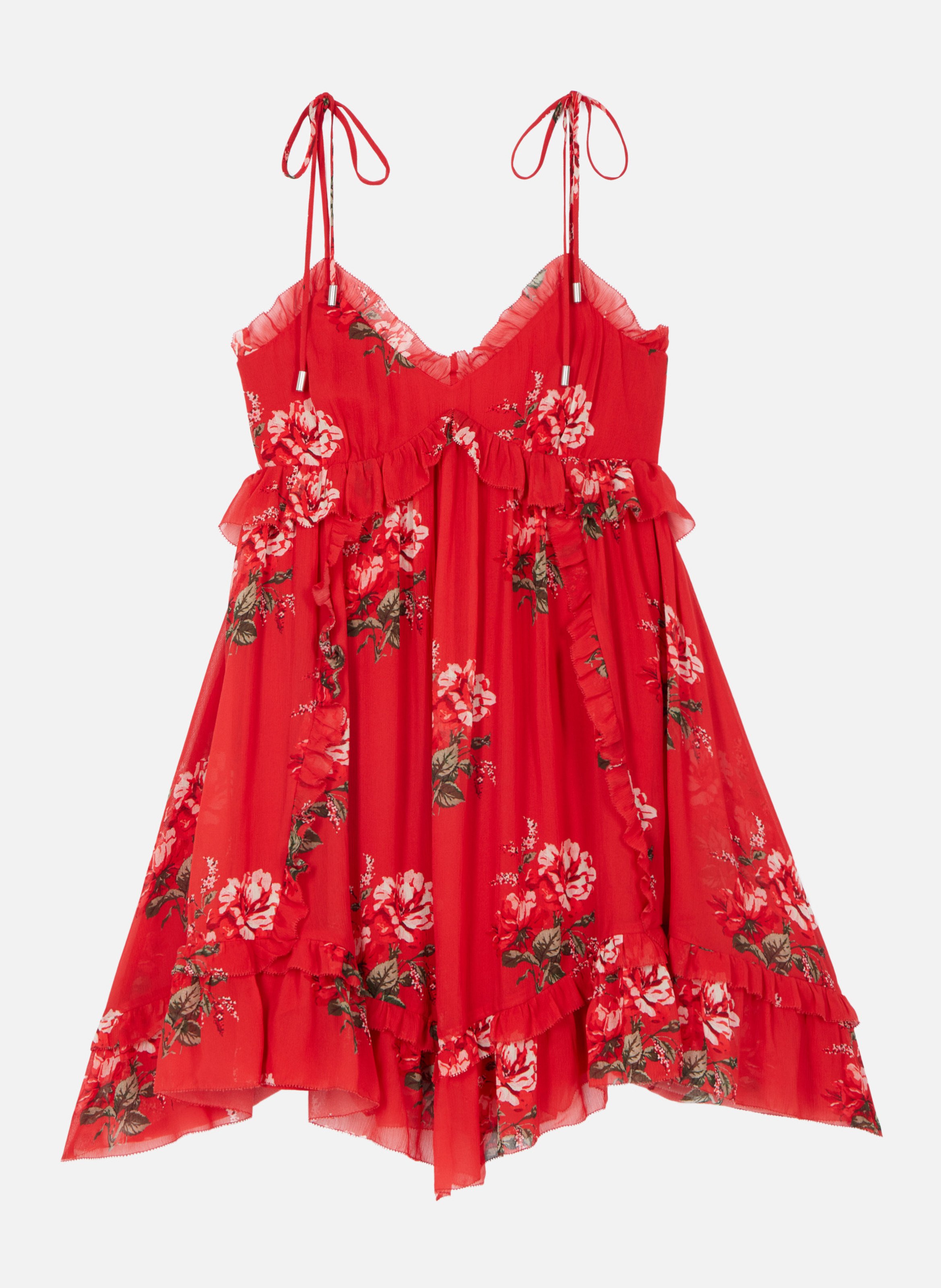 Short floral print dress THE KOOPLES Red