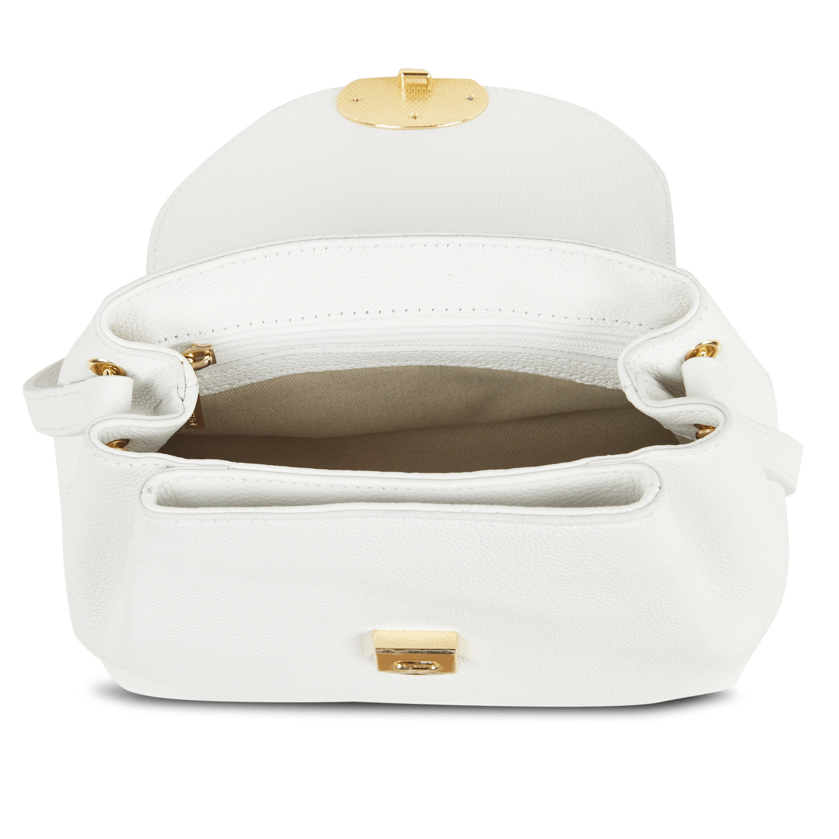 Leren clutch LANCASTER PARIS Wit