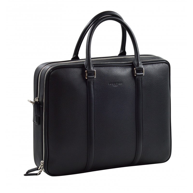 Leather document holder POURCHET