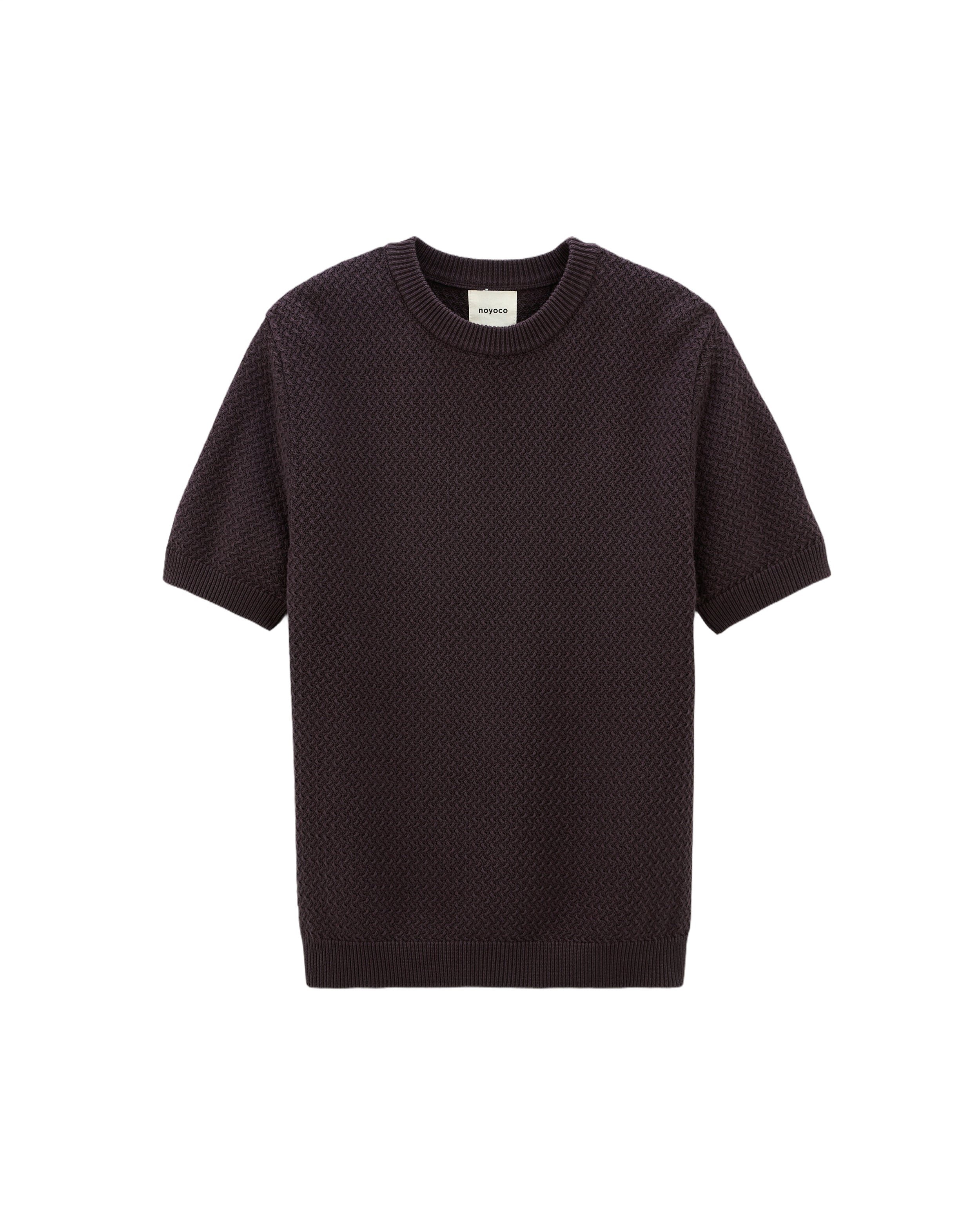 Short-sleeve knit MADERA BROWN Noyoco Brown