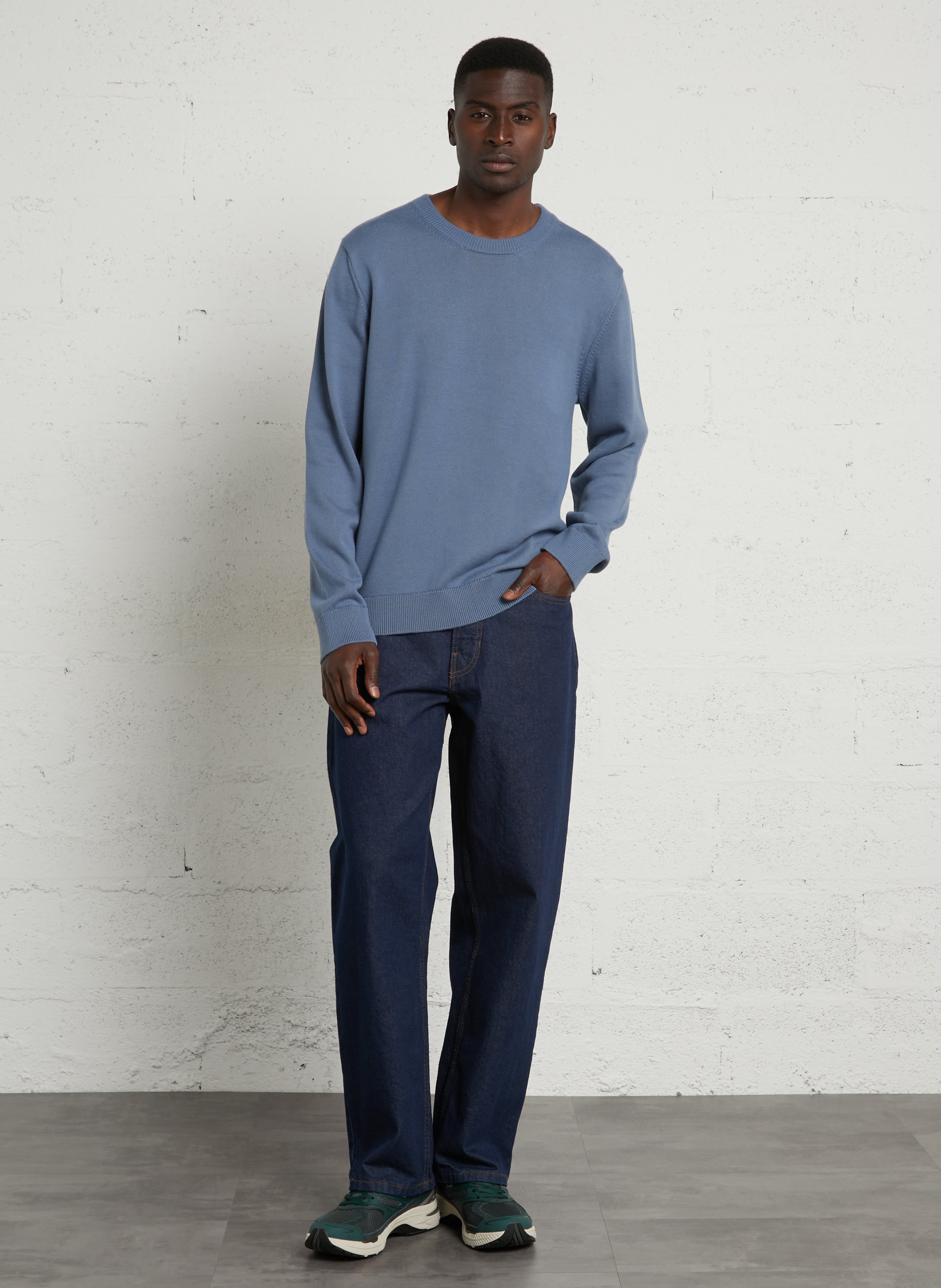 Oversized katoenen trui AU PRINTEMPS PARIS Blauw