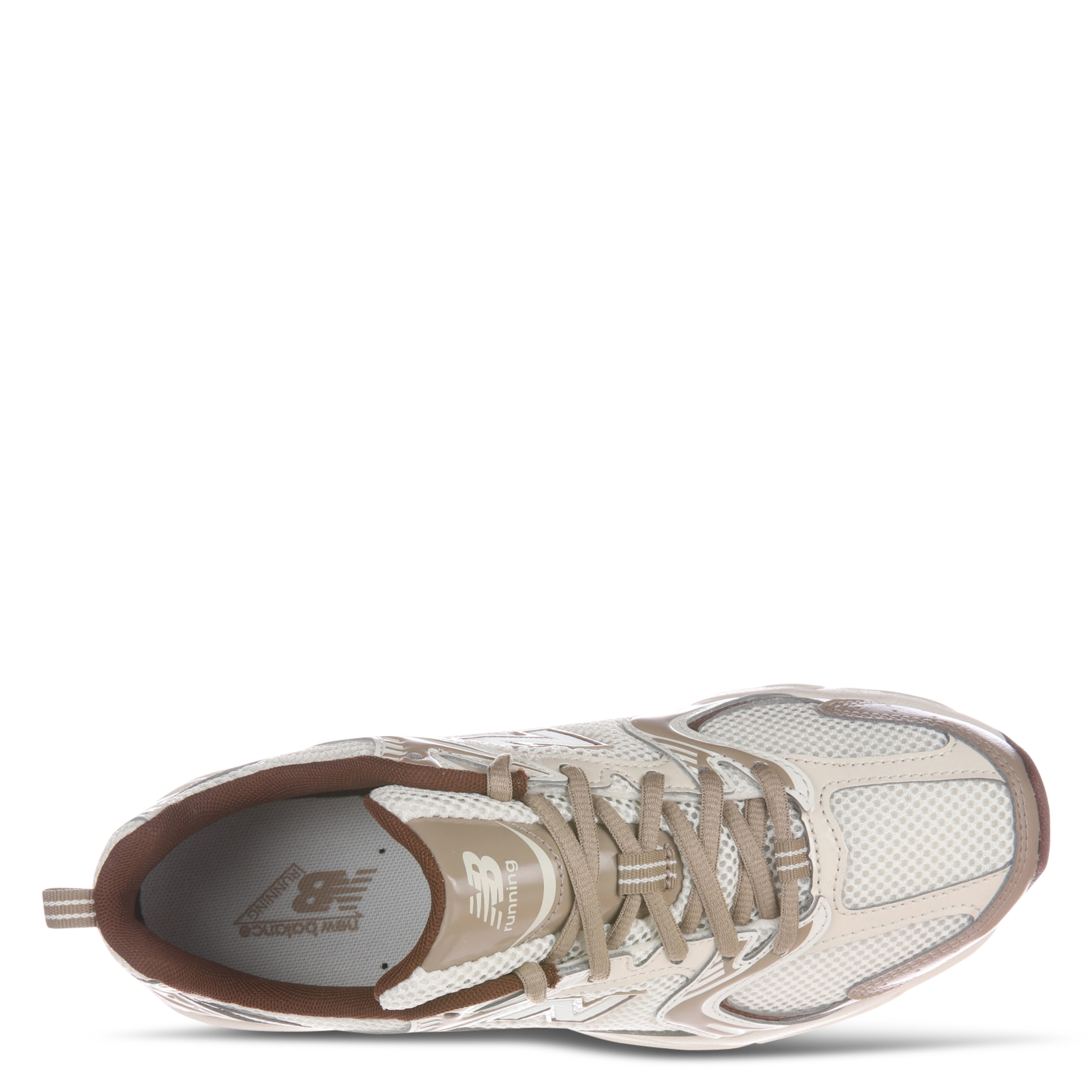 Lage sneakers van twee materialen NEW BALANCE Beige