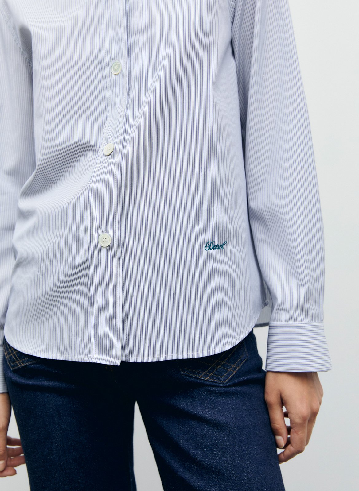 Gerade geschnittenes Hemd mit Streifen GERARD DAREL Blau
