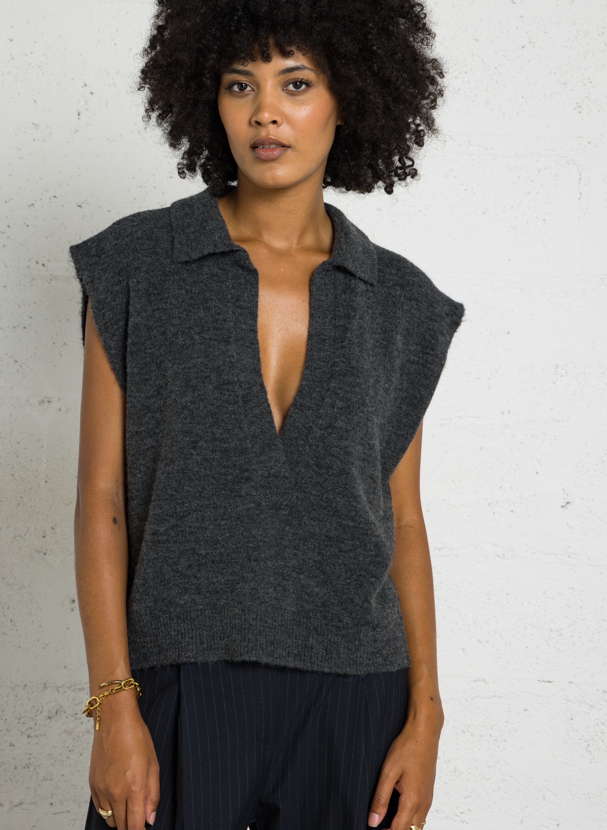 Pullover mit V-Ausschnitt TINSELS
