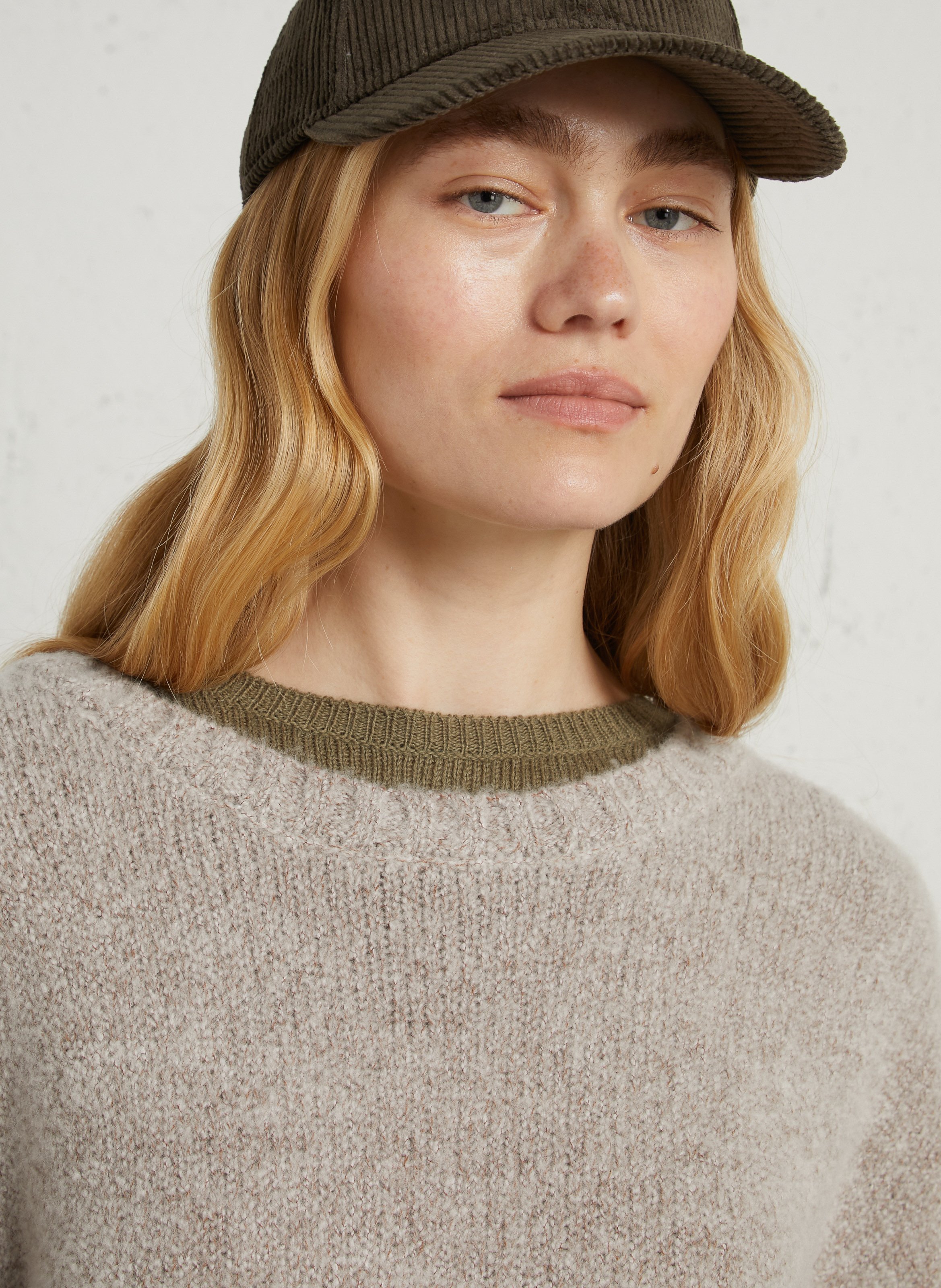 Pull ample en laine mélangée RUE DE TOKYO Beige