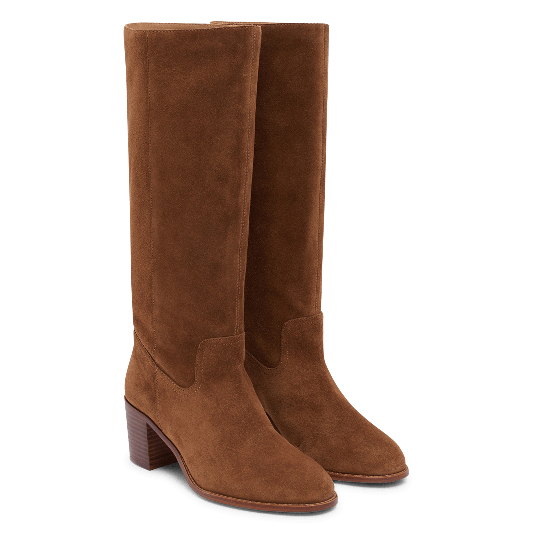 Bottes en cuir velours PABLO Bruin